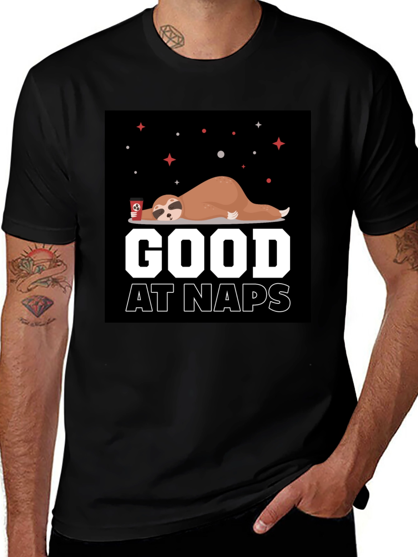 Variant 21 of Good at Naps Sloth Graphic T-Shirt