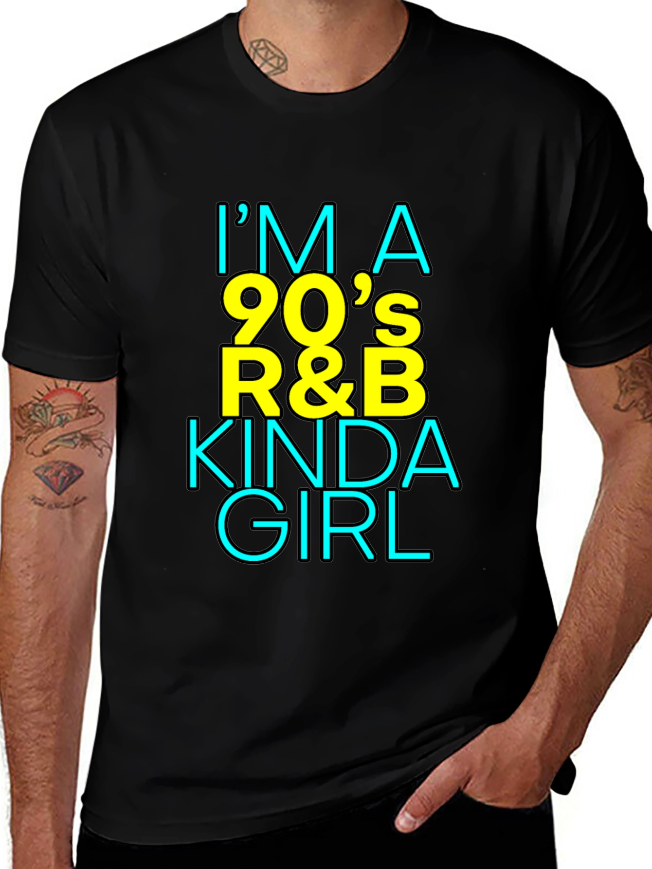 Variant 25 of I'm A 90's R&B Kinda Girl Graphic Tee