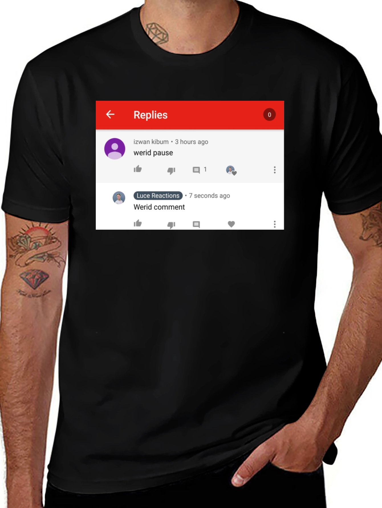 Variant 23 of Funny Werid Pause/Comment T-Shirt