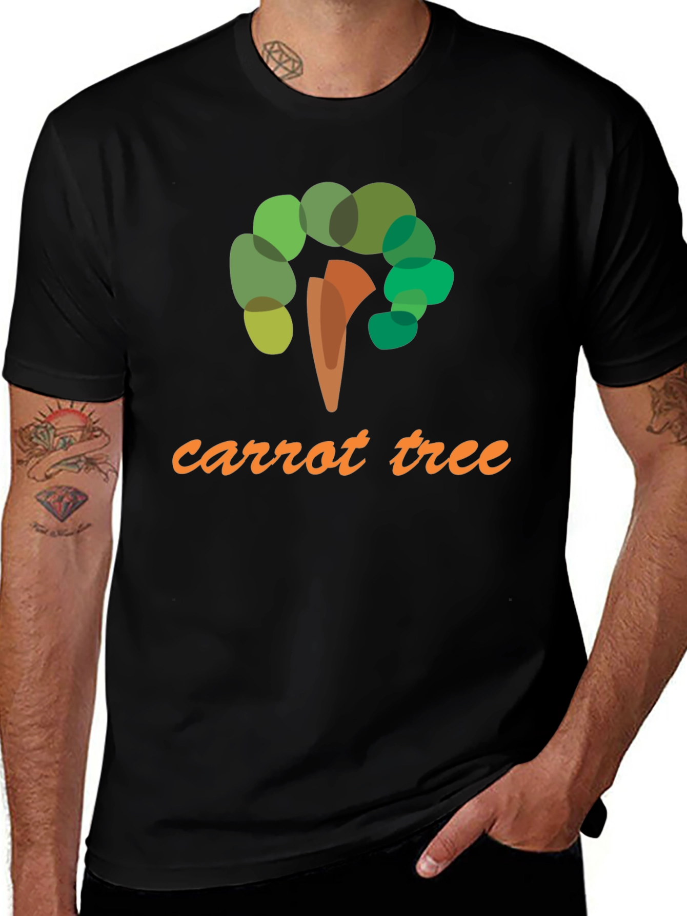 Variant 25 of Carrot Tree Graphic Tee - Unique Design, Comfortable Fit