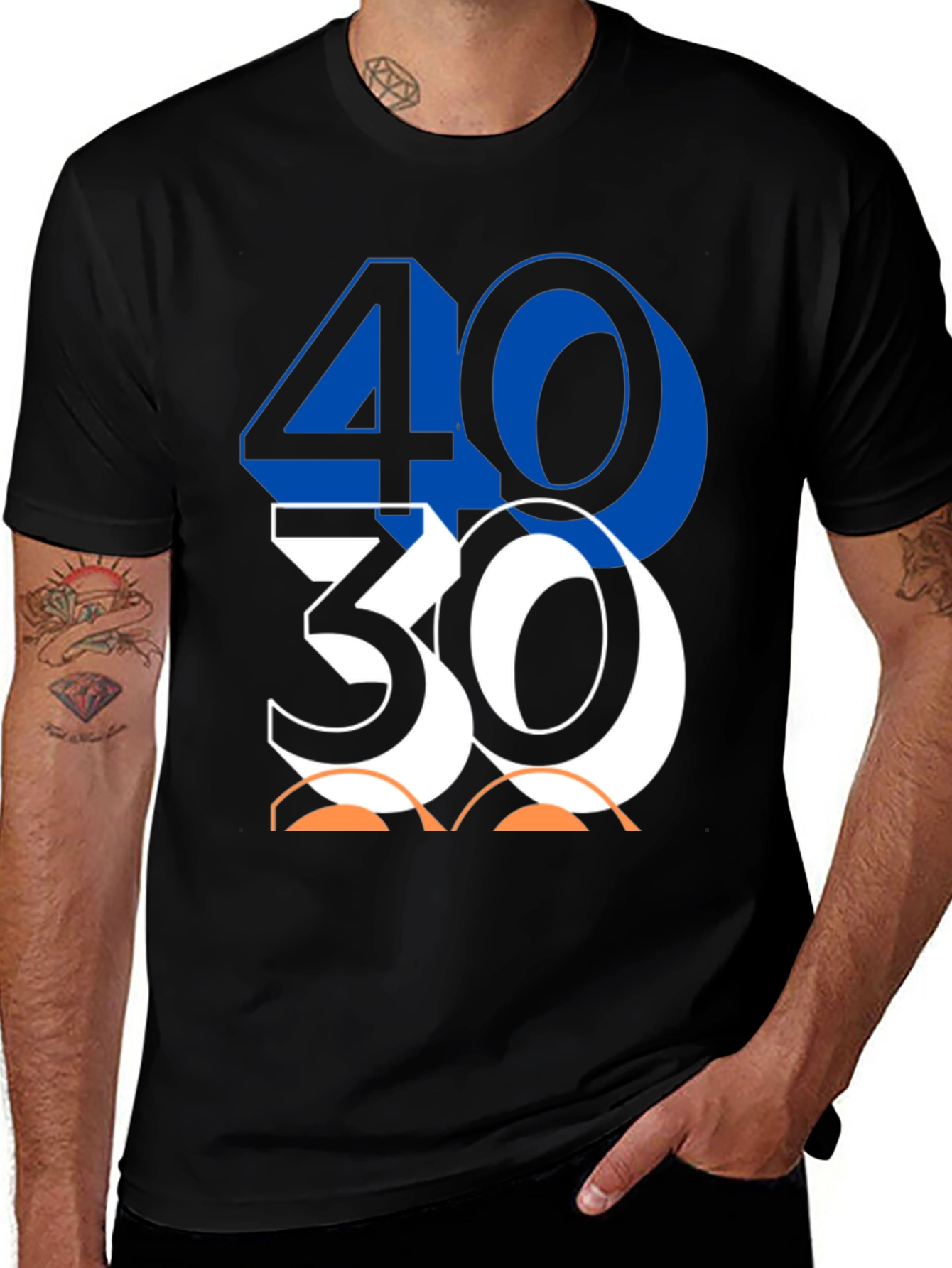 Variant 27 of 4030 Graphic Print Tee - Cool Casual Wear