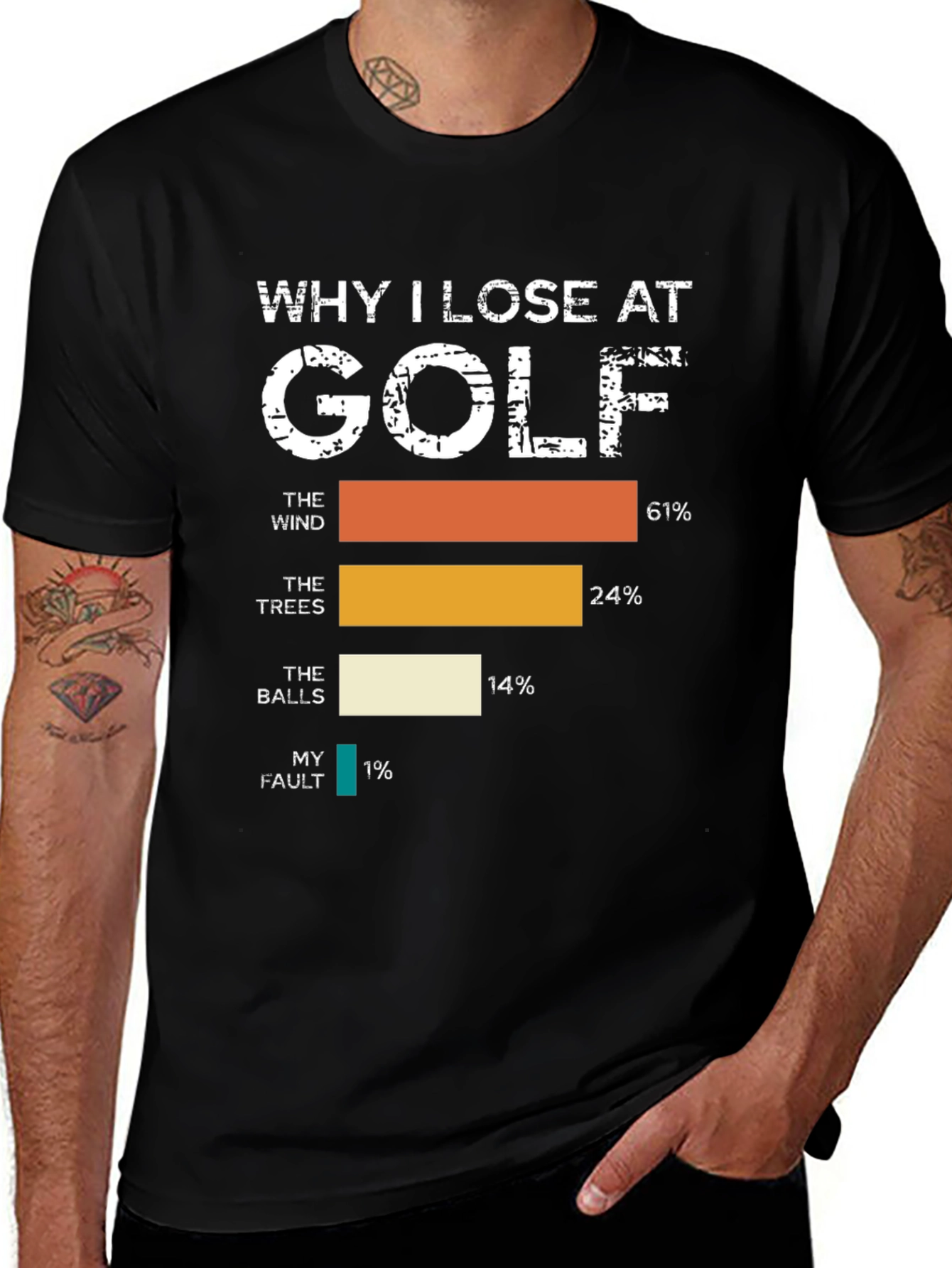Variant 4 of Why I Lose at Golf T-Shirt - Funny Golfing Tee