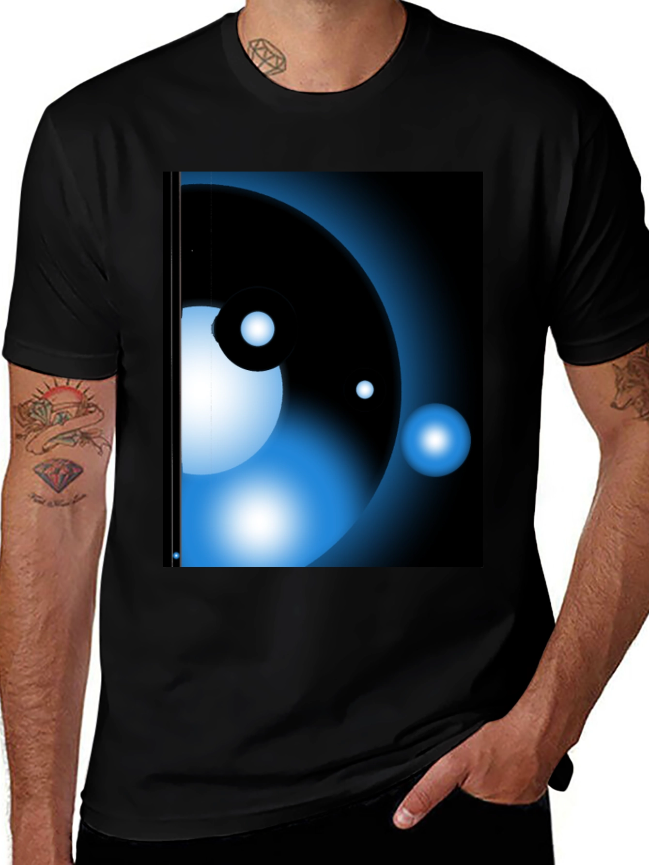 Variant 30 of Abstract Orb T-Shirt - Cool Graphic Tee