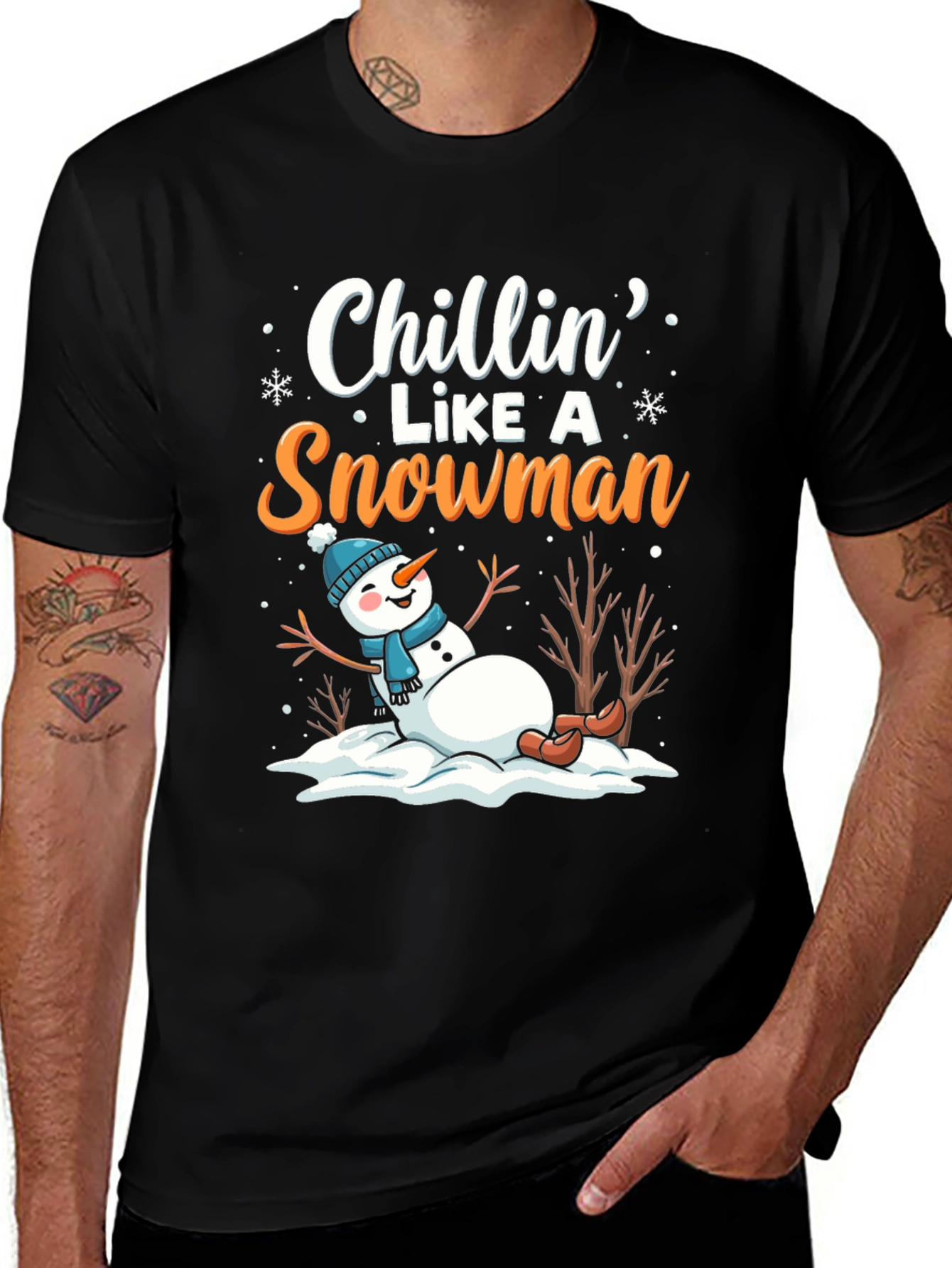 Variant 18 of Chillin' Like a Snowman T-Shirt