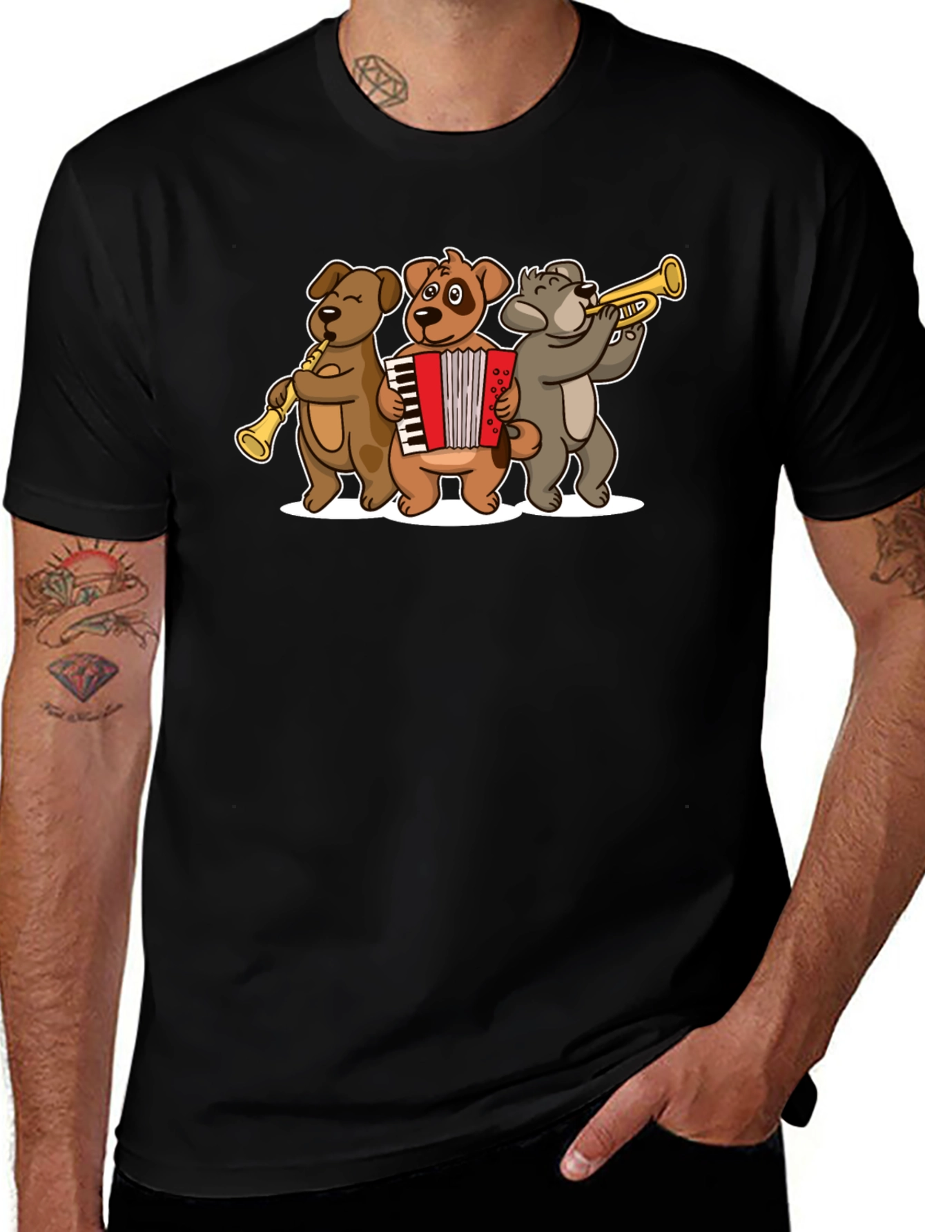 Variant 24 of Musical Animal Band Graphic T-Shirt