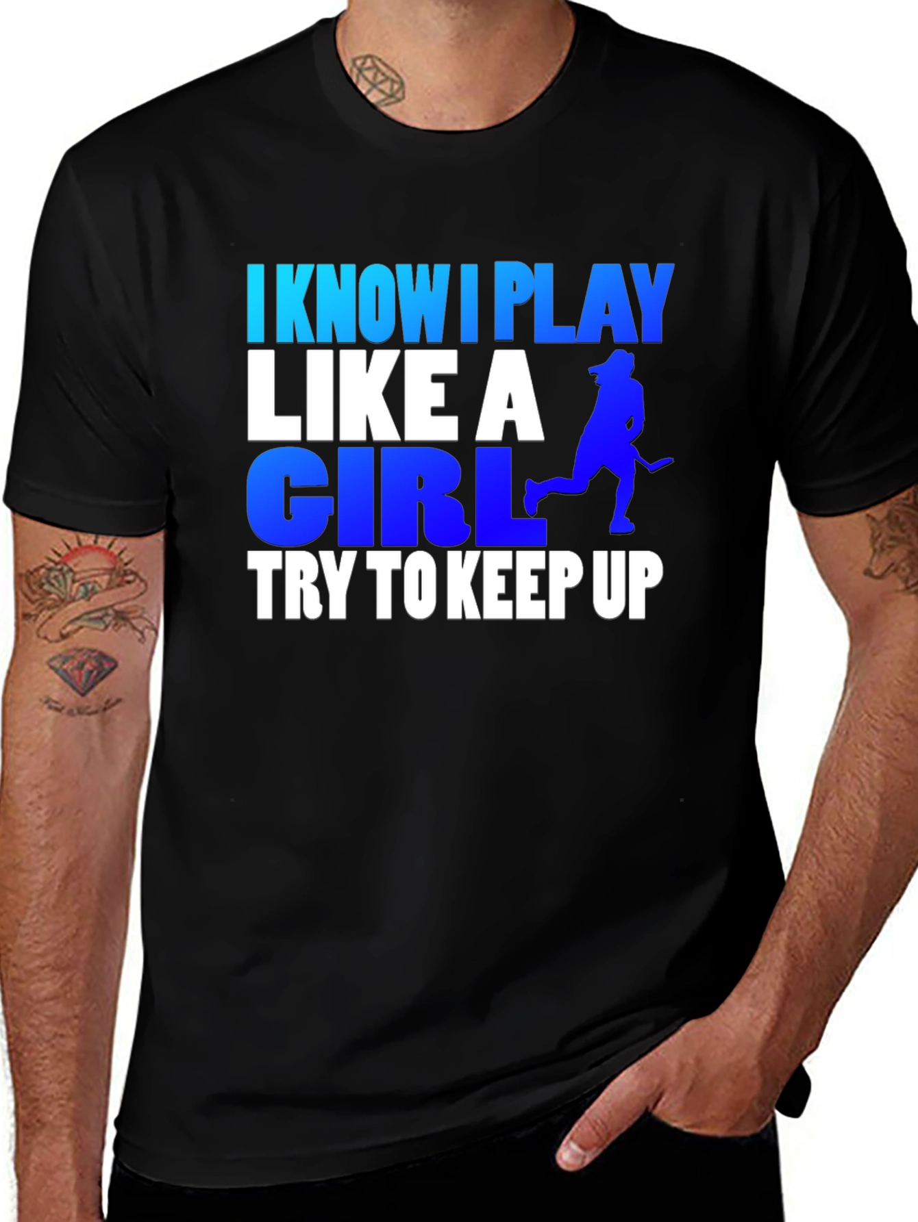 Variant 27 of I Know I Play Like A Girl Hockey T-Shirt