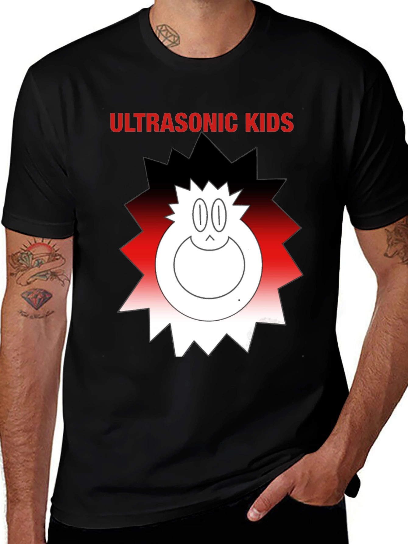 Variant 2 of Ultrasonic Kids Graphic Tee - Funky Cartoon Design