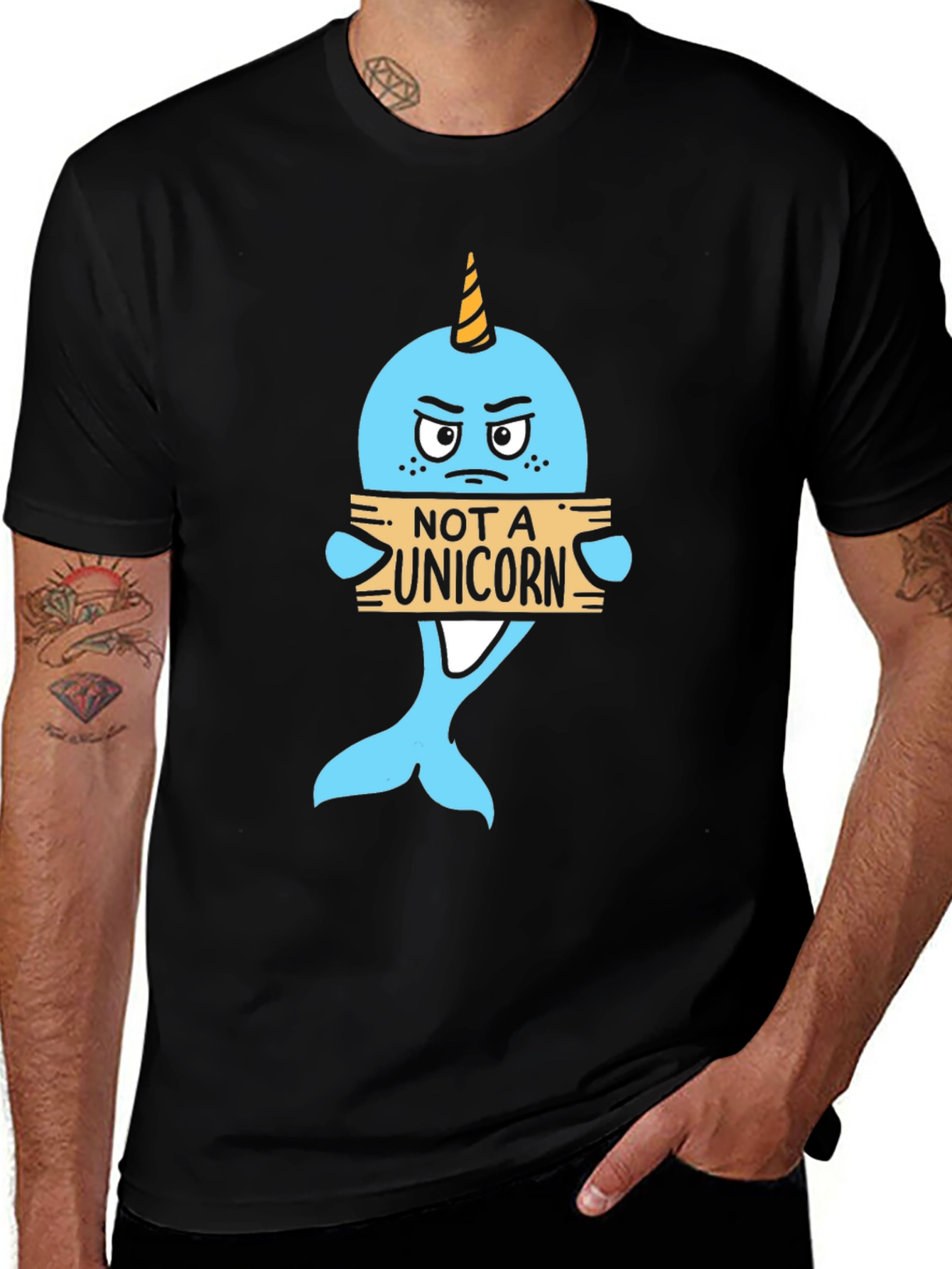 Variant 23 of Not A Unicorn Narwhal T-Shirt