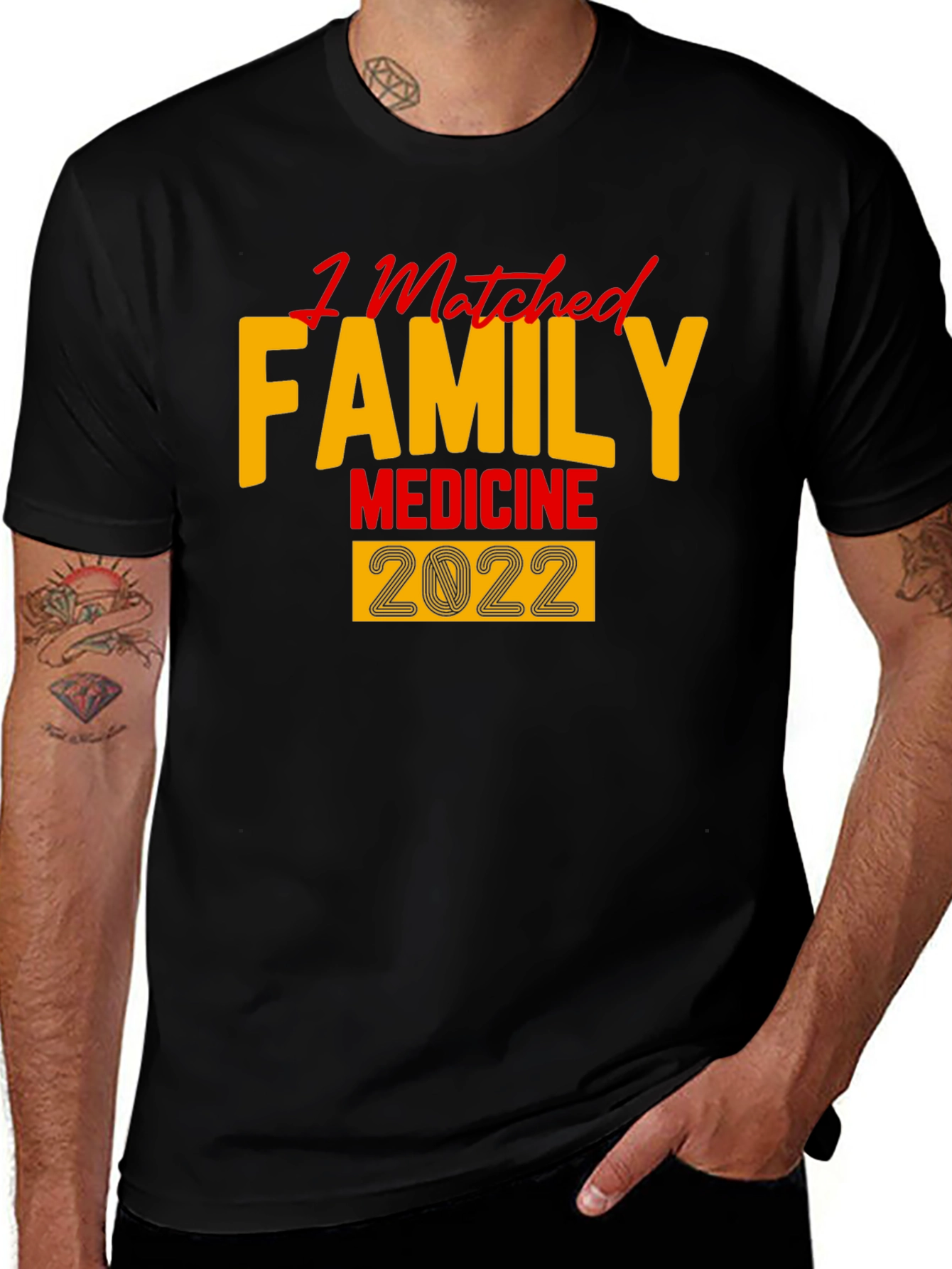 I Matched Family Medicine 2022 Black T-Shirt