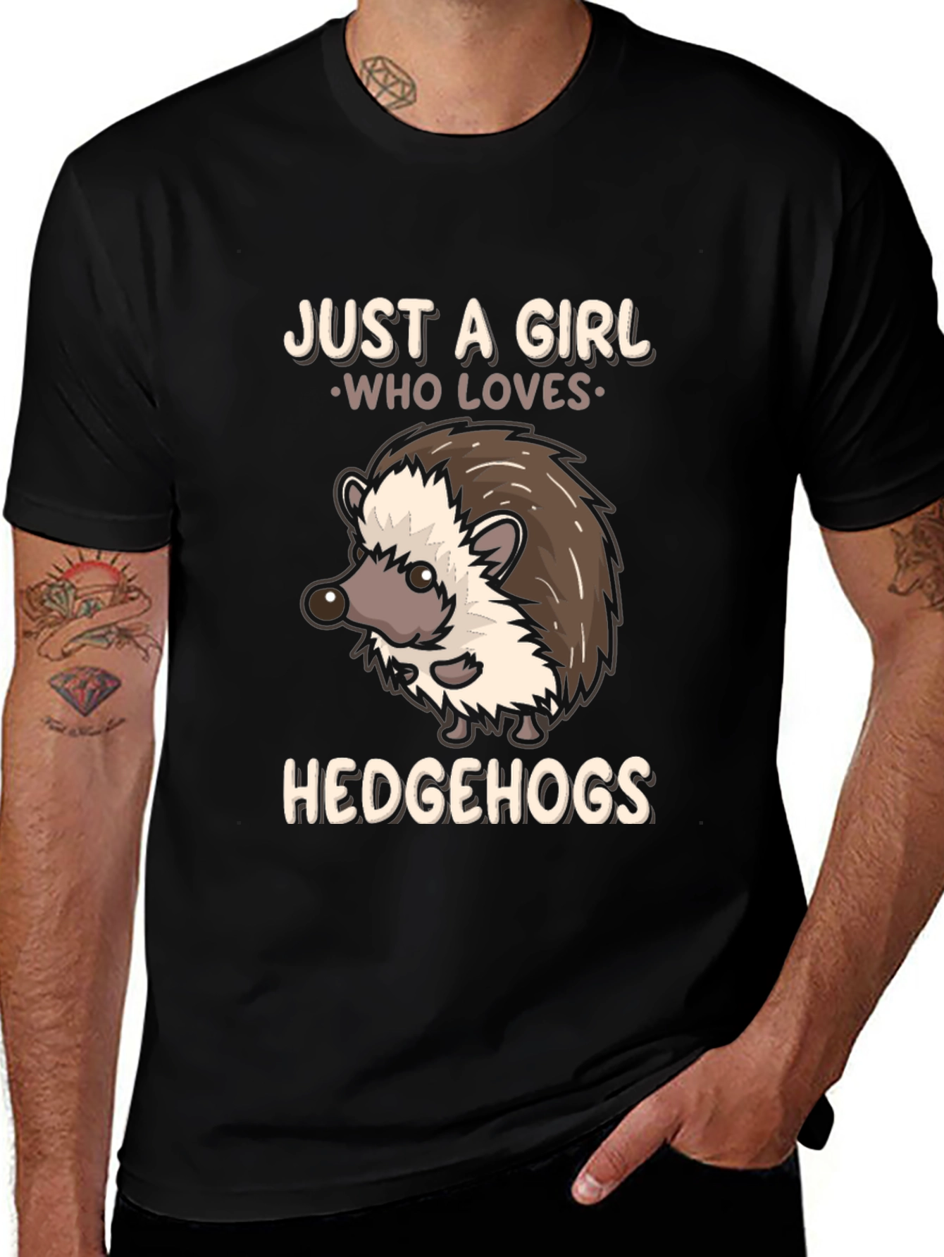Variant 6 of Just a Girl Who Loves Hedgehogs T-Shirt