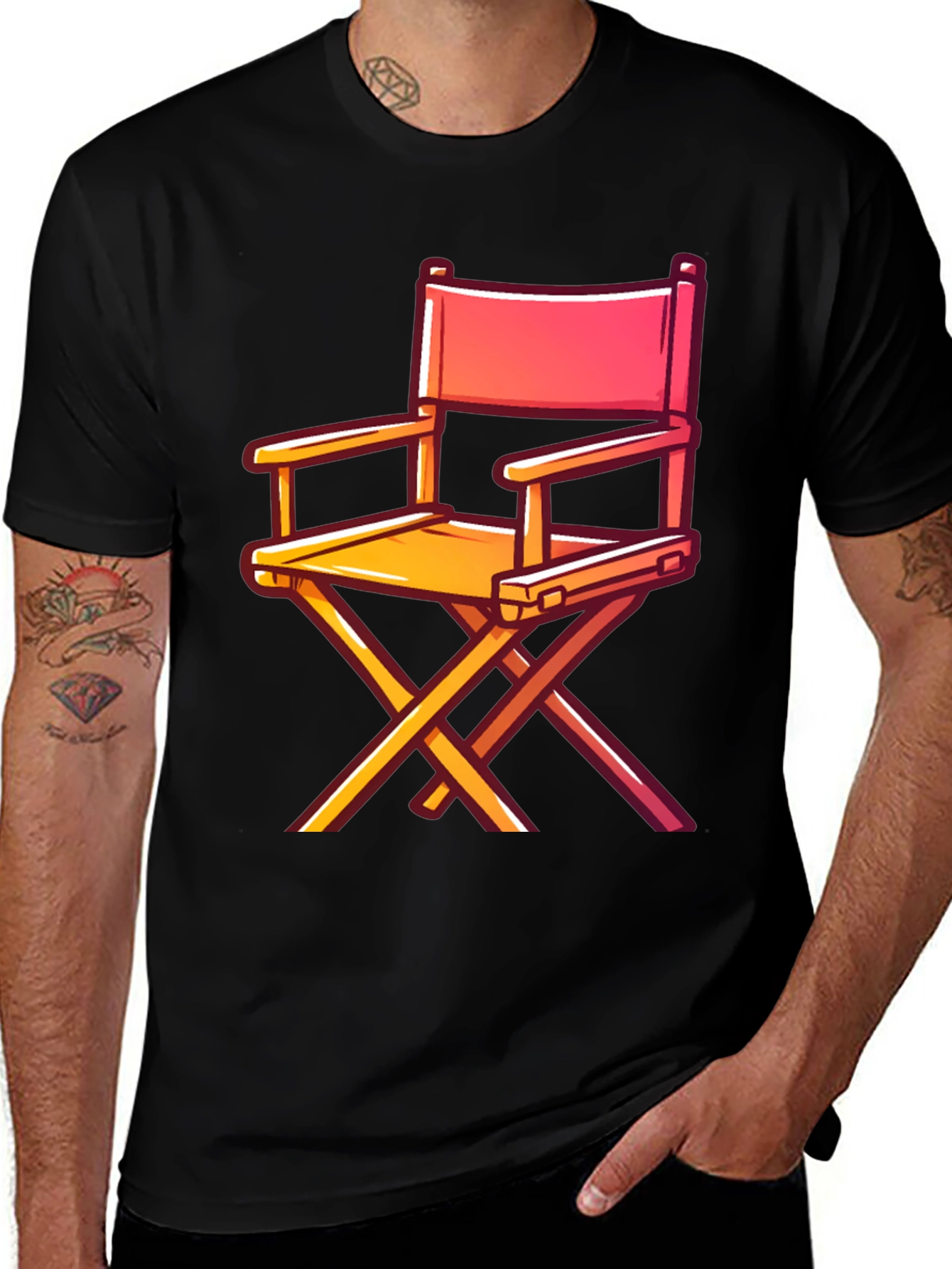 Variant 17 of Director's Chair Graphic Tee - Movie Lover's Shirt