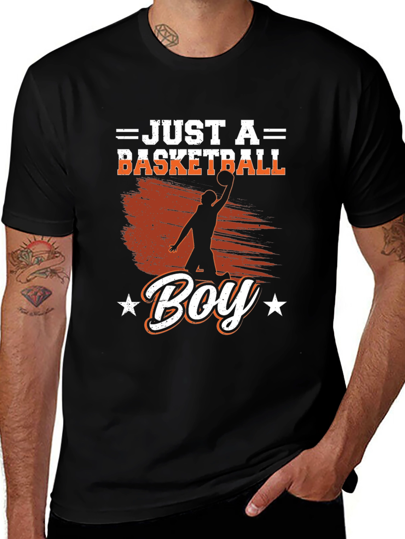 Variant 7 of Basketball Boy Graphic Tee - Sporty Casual Shirt