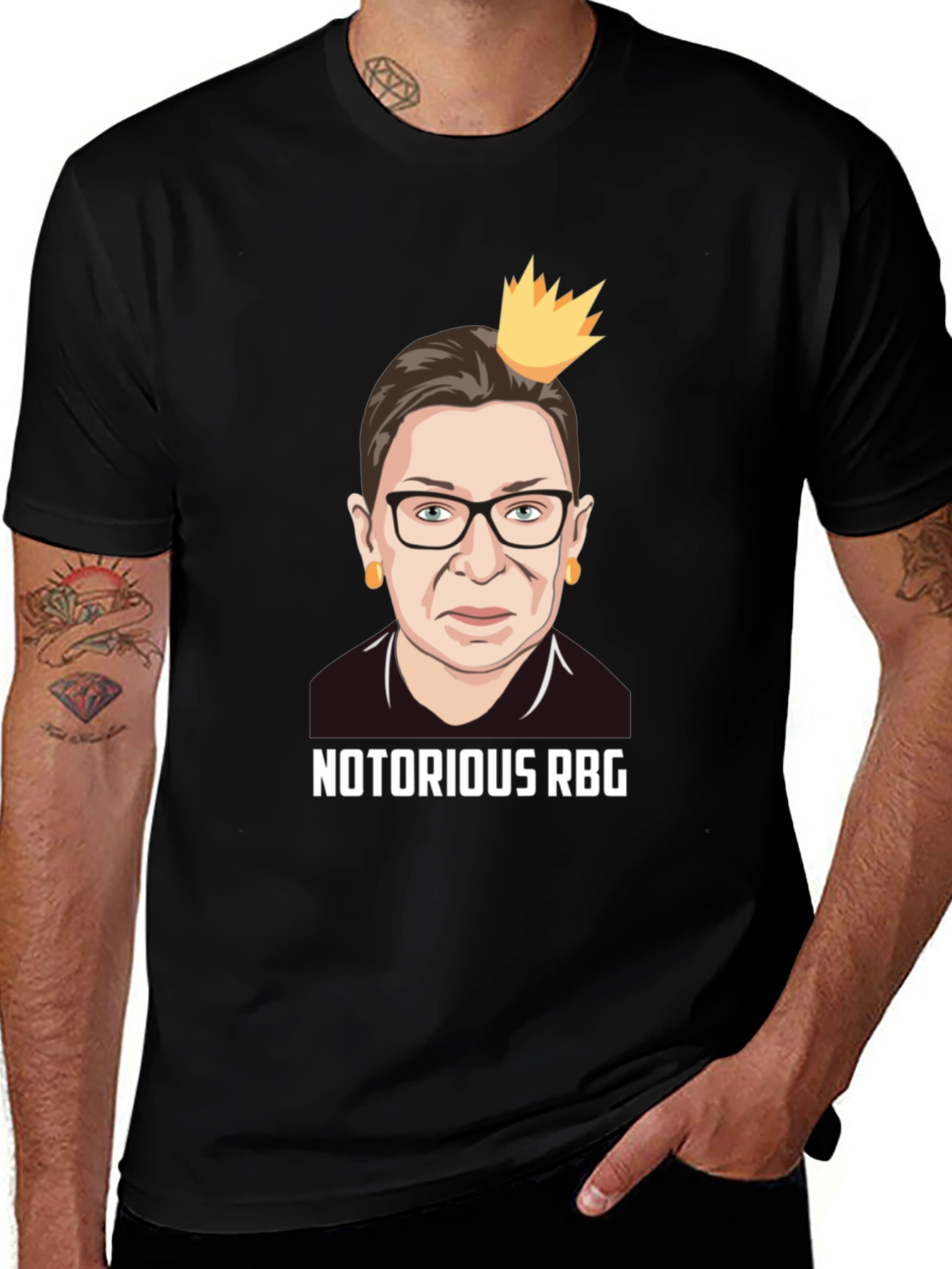 Notorious RBG T-Shirt - Black Graphic Tee