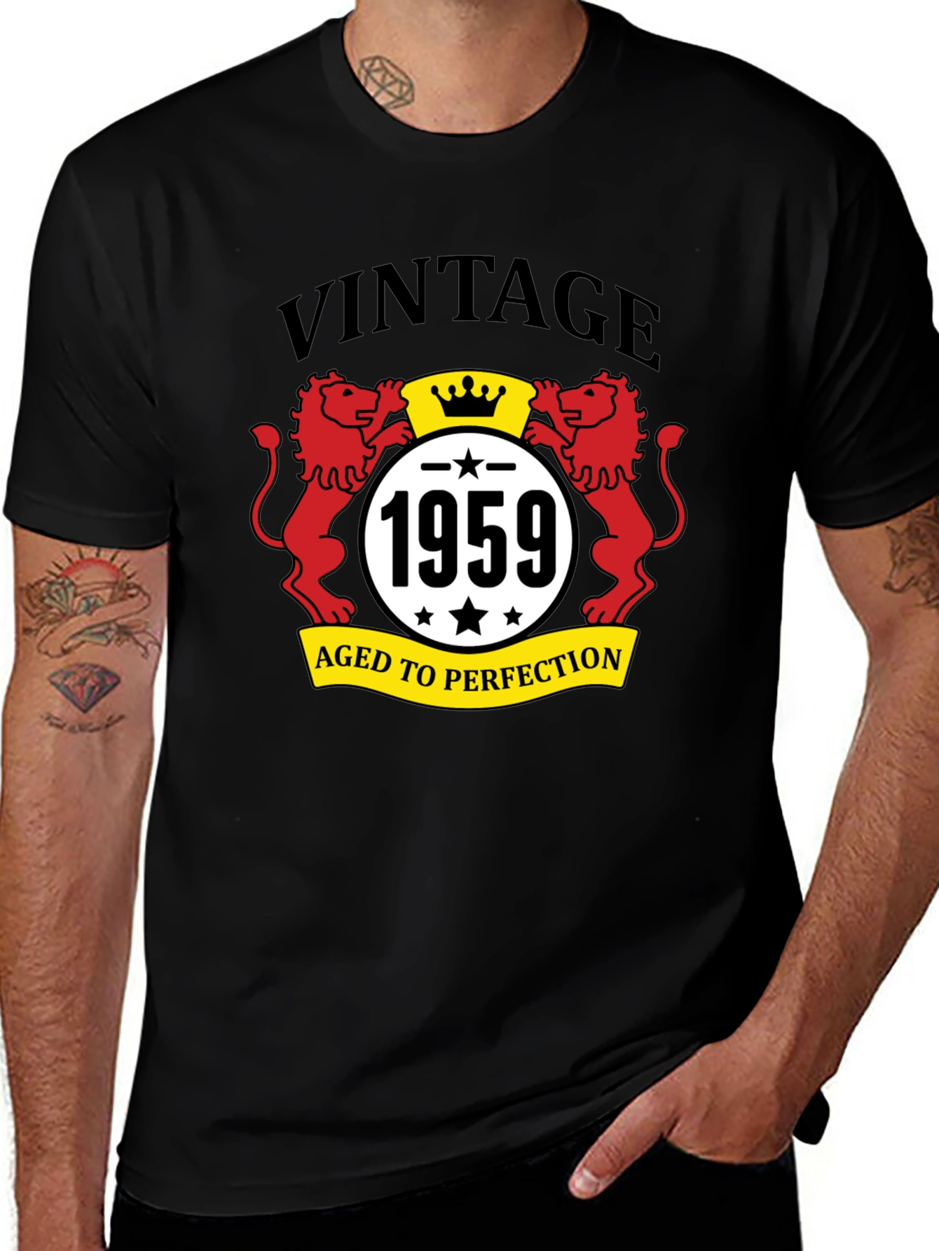 Variant 28 of Vintage 1959 Aged to Perfection Graphic Tee