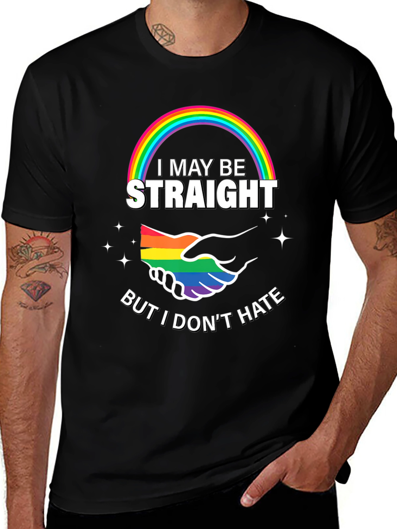 Straight But Not Hateful T-Shirt: Pride & Tolerance!