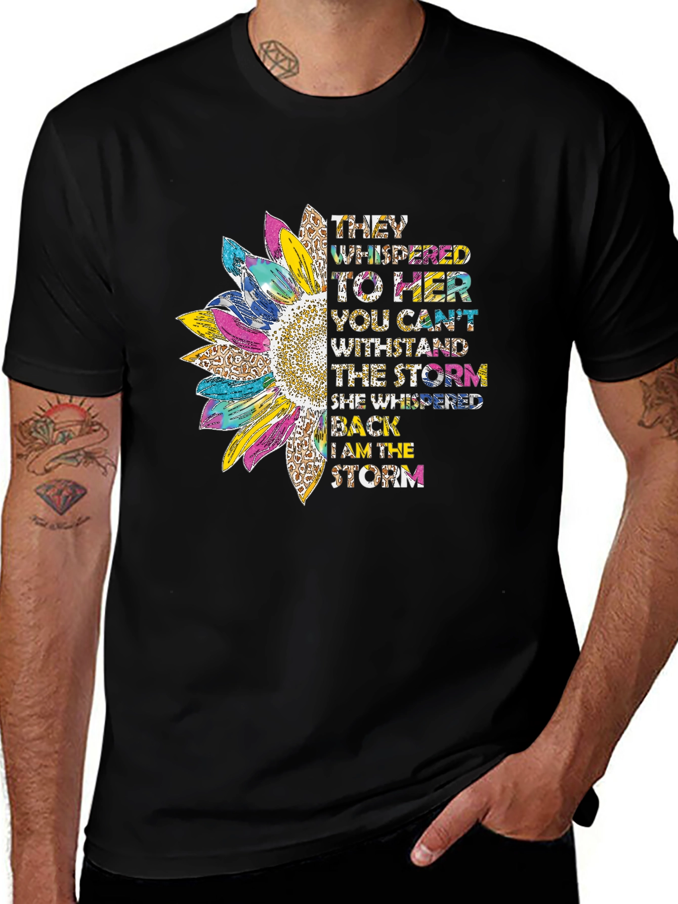 Variant 12 of Inspirational Sunflower Storm T-Shirt
