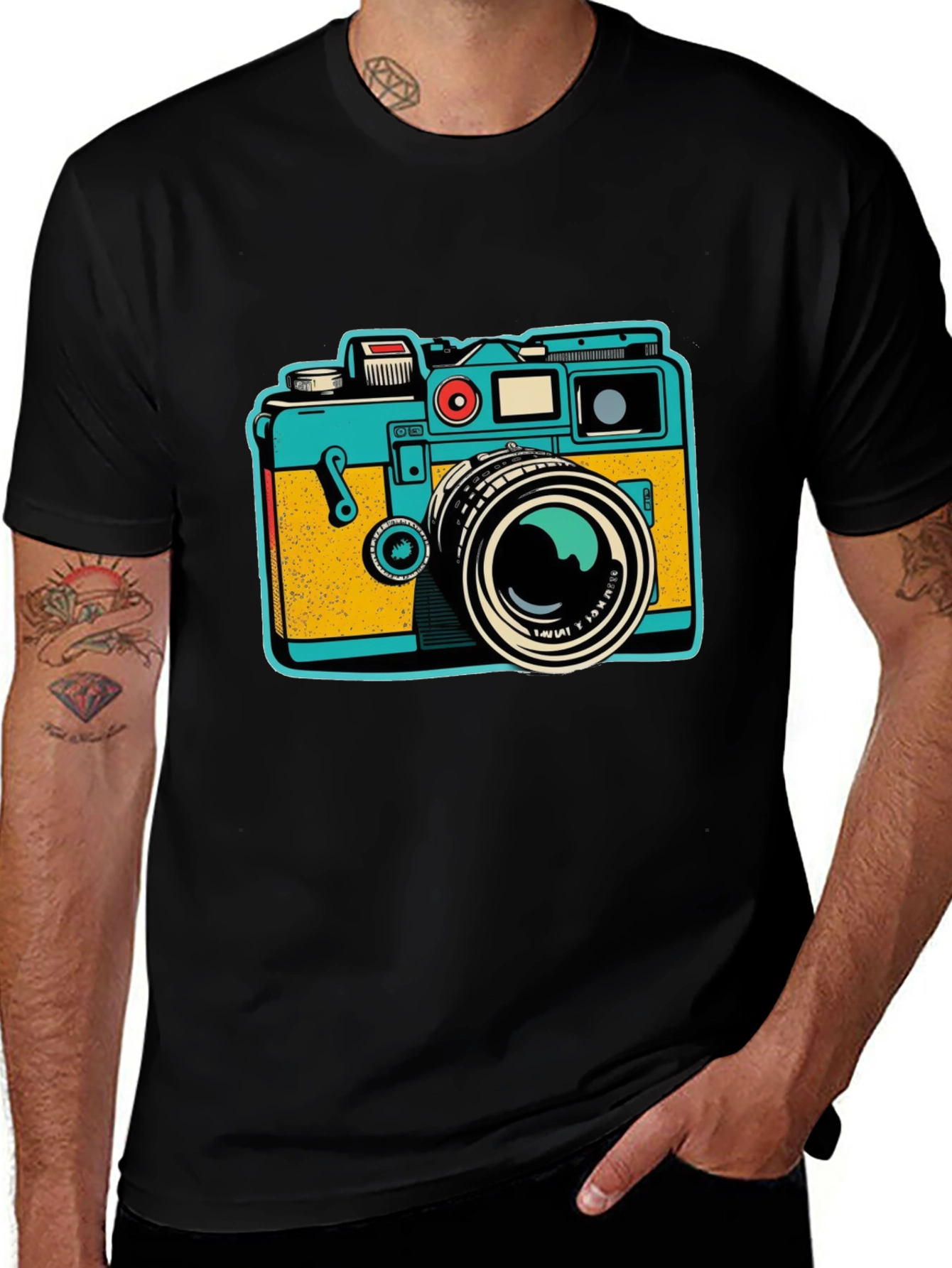 Variant 14 of Retro Camera Graphic T-Shirt