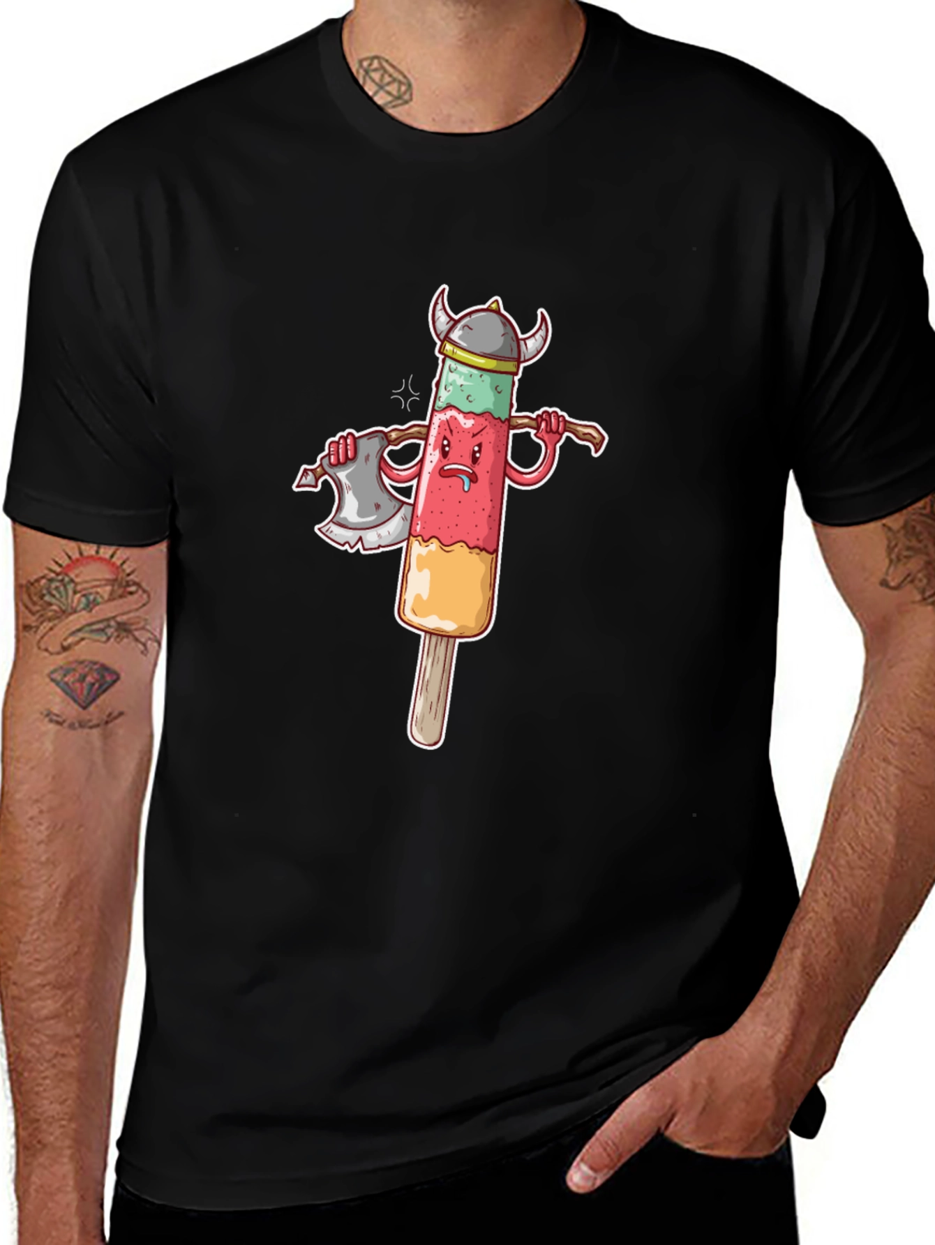 Variant 14 of Viking Ice Pop Graphic Tee - Funny Novelty Shirt