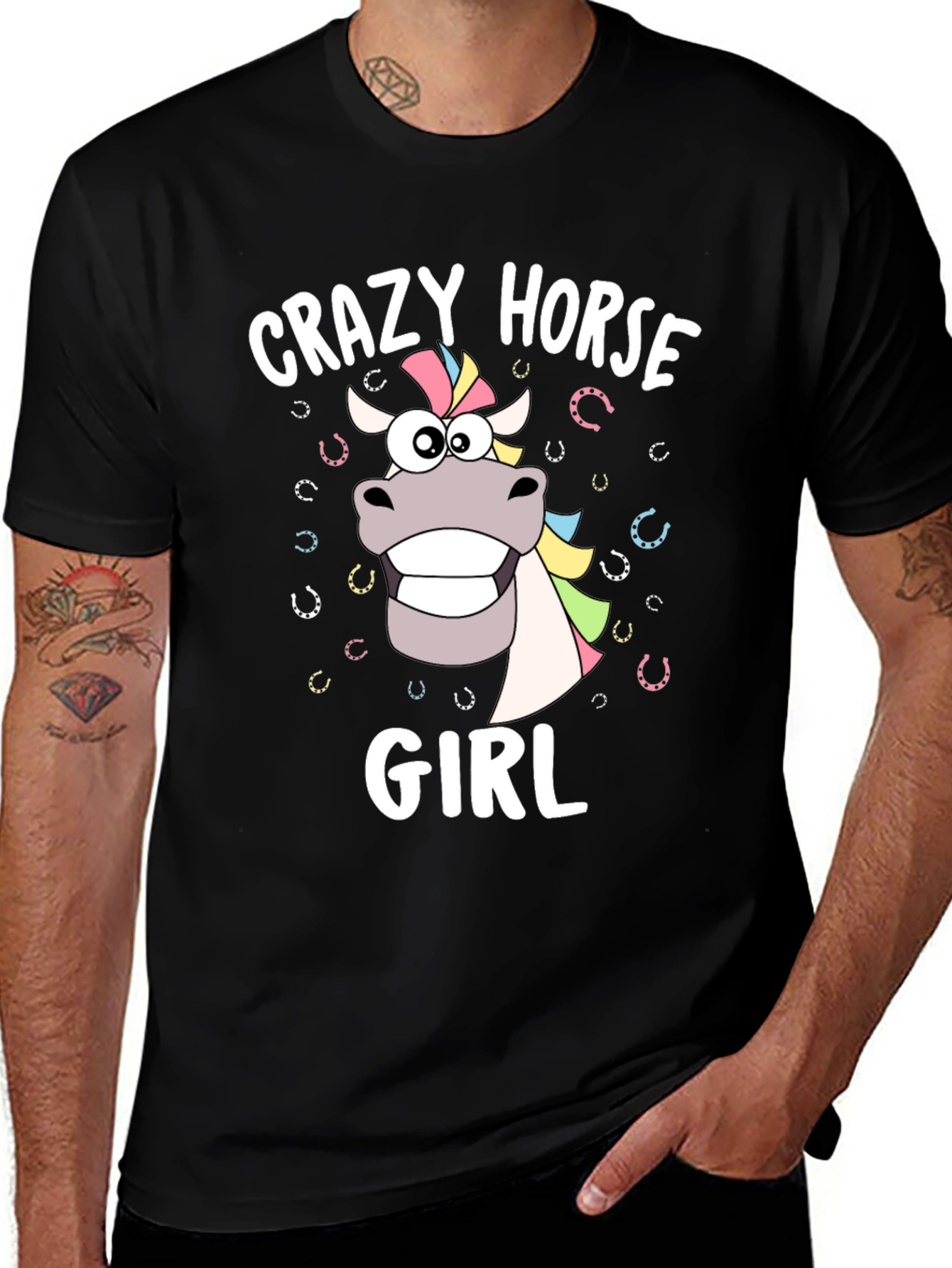 Variant 17 of Crazy Horse Girl Graphic T-Shirt