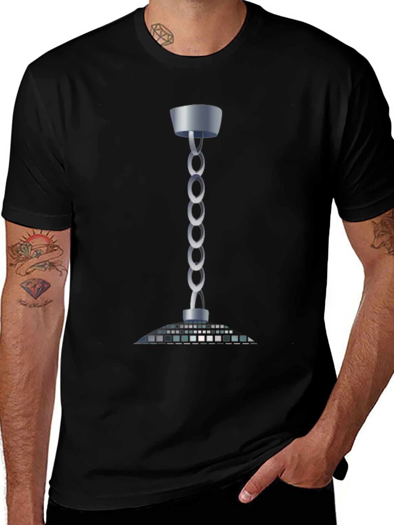 Variant 18 of Disco Ball Chain T-Shirt - Retro Party Style