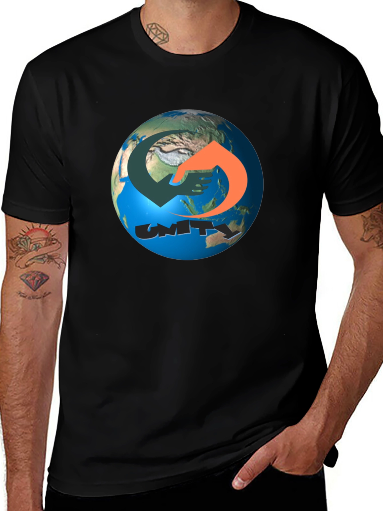 Variant 18 of Unity Earth T-Shirt - Black