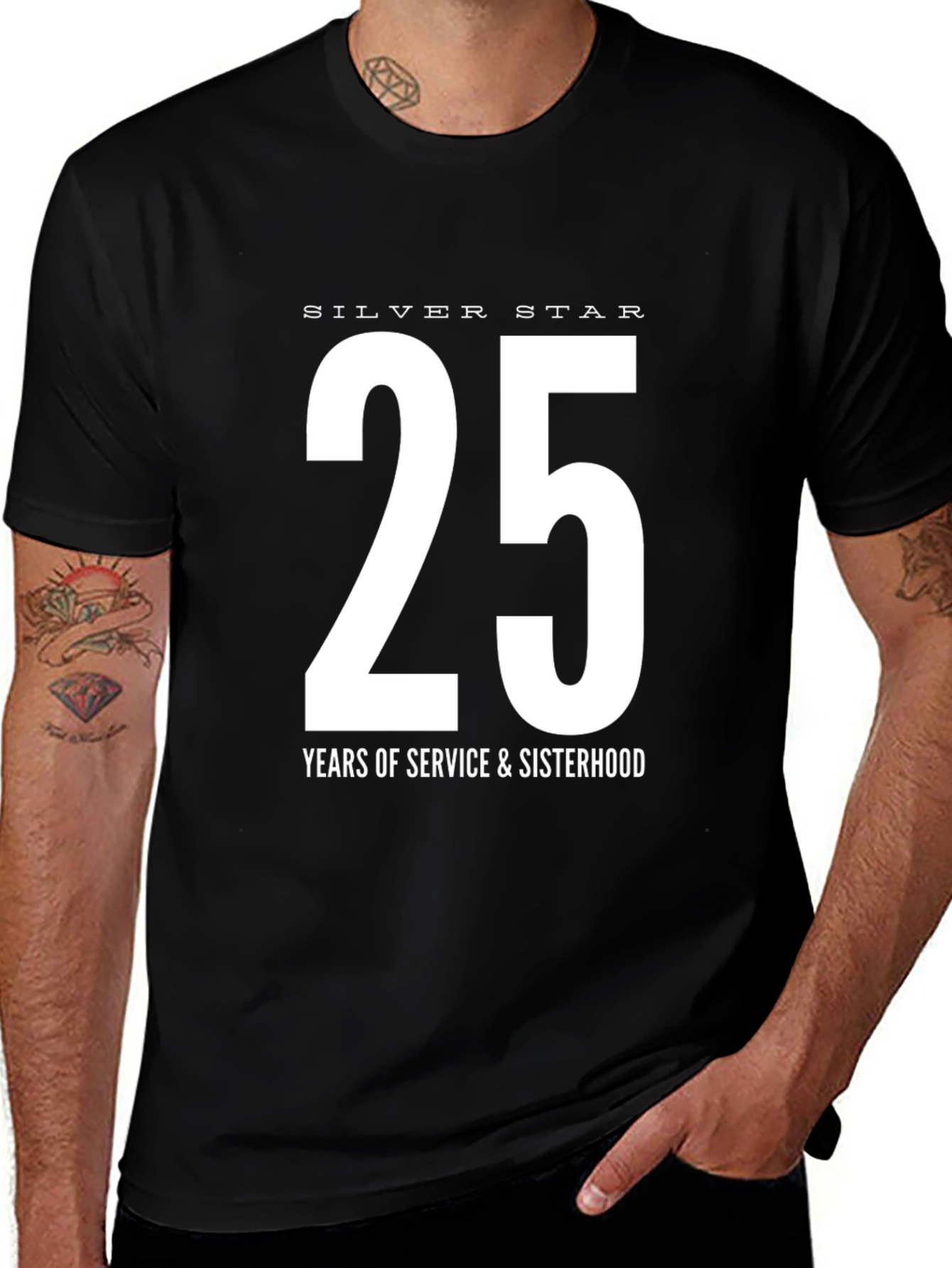 Silver Star 25 Years Service & Sisterhood T-Shirt
