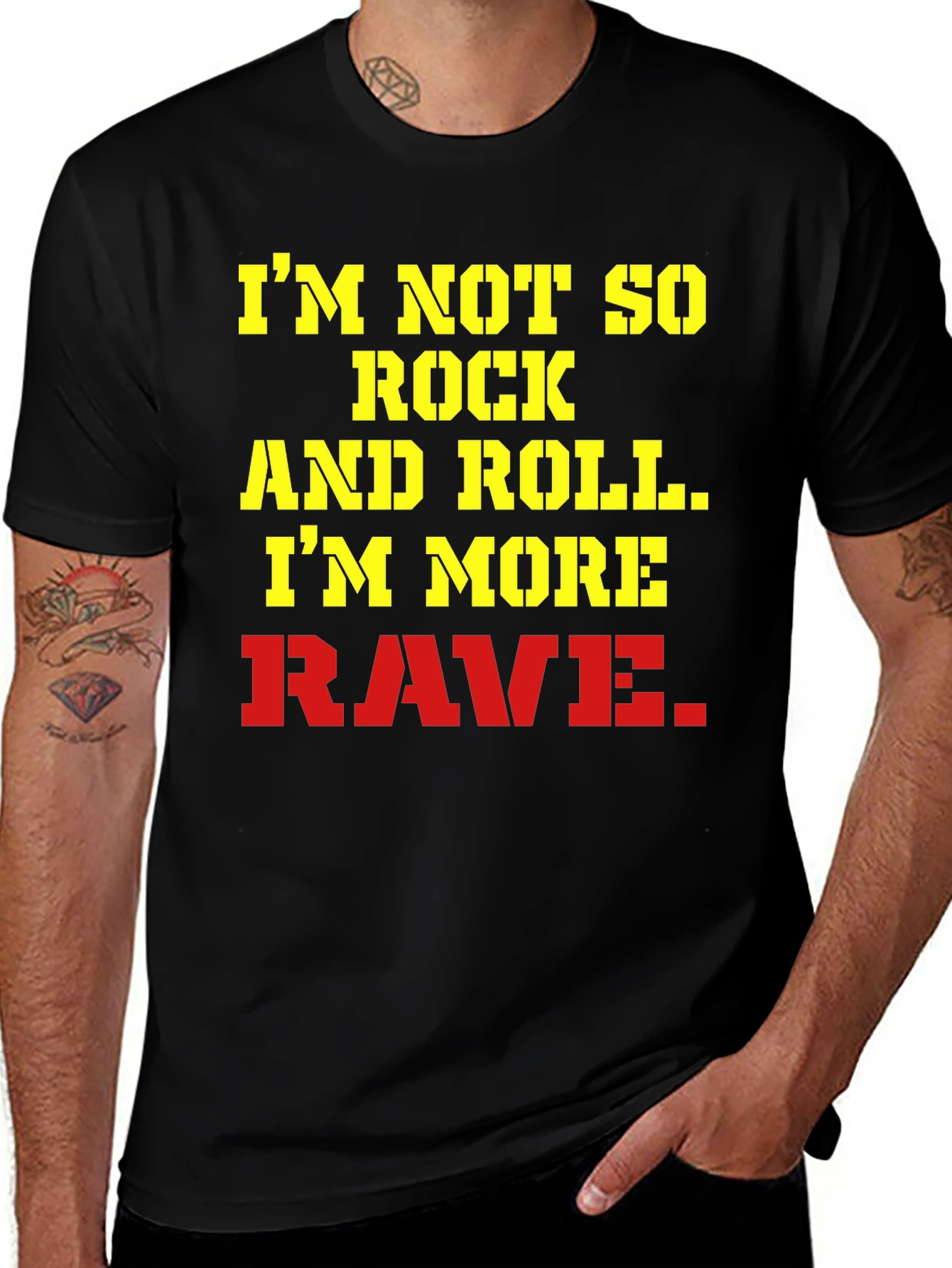 Variant 12 of Rave Graphic T-Shirt - Funny Music Festival Tee
