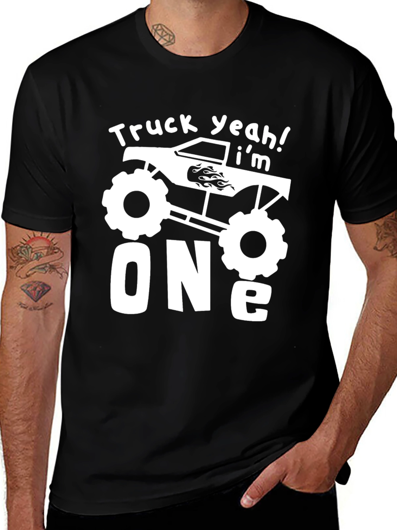 Variant 26 of Truck Yeah! I'm ONE Birthday T-Shirt