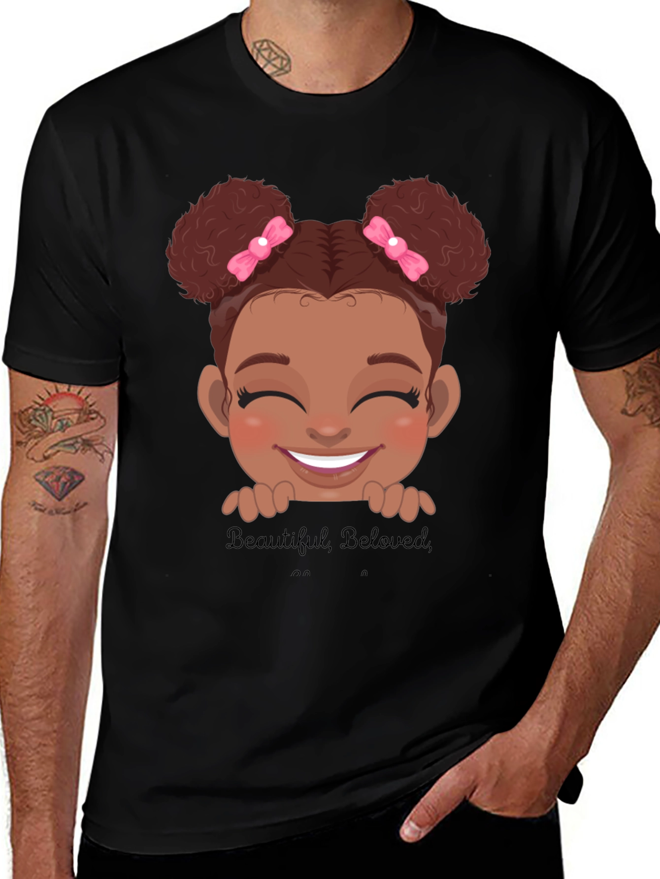 Beautiful Beloved Girl's Graphic T-Shirt