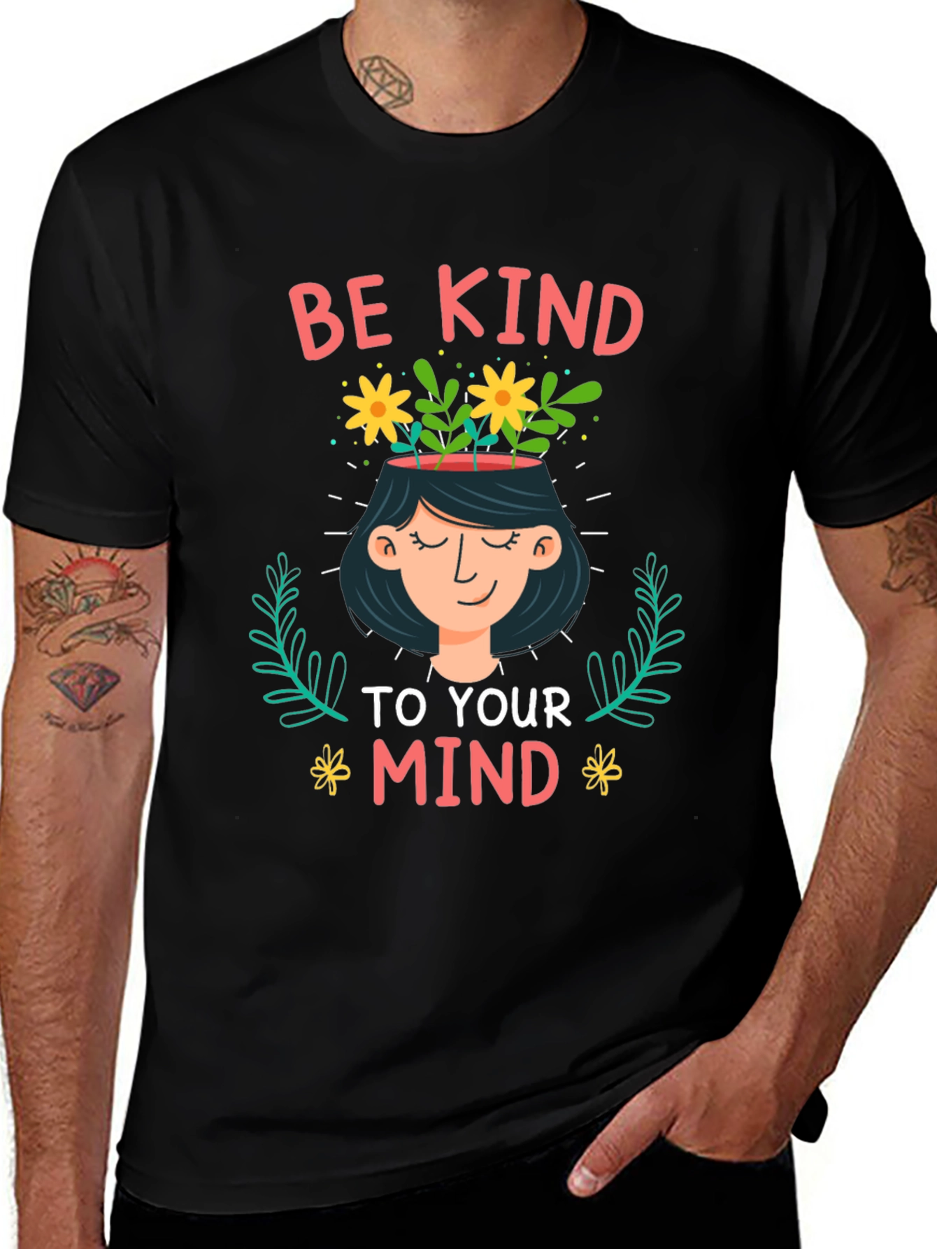 Variant 29 of Be Kind To Your Mind Graphic T-Shirt