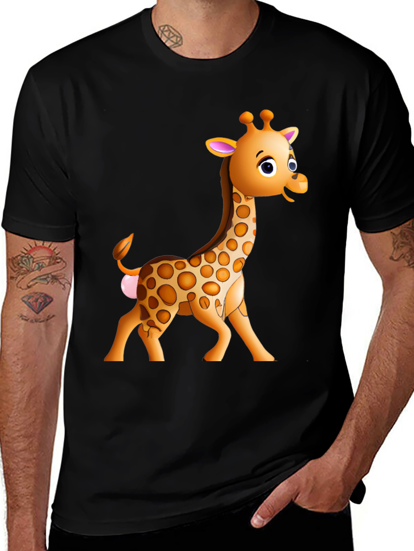 Variant 29 of Cartoon Giraffe Graphic T-Shirt