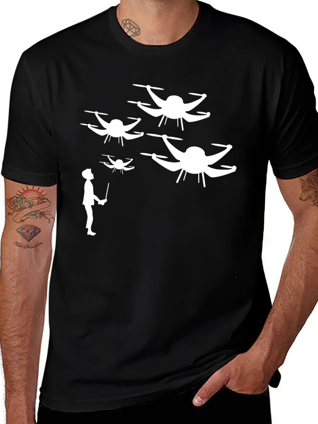 Variant 18 of Drone Controller T-Shirt - Fly Your Style!
