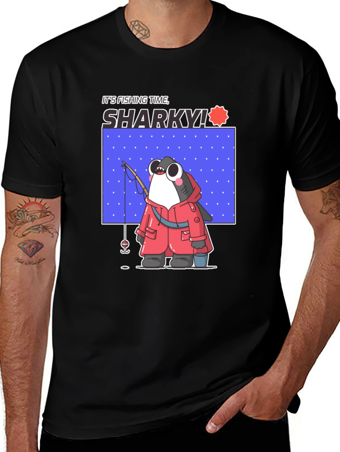 Variant 18 of It's Fishing Time Sharky T-Shirt