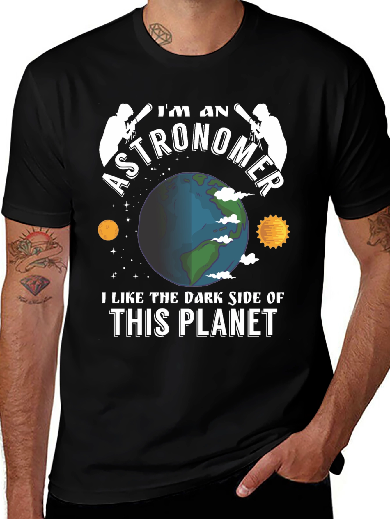Variant 12 of I'm An Astronomer T-Shirt - Dark Side Planet Tee