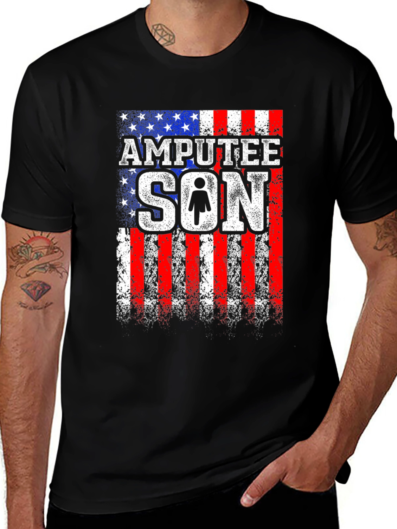 Amputee Son Patriotic T-Shirt
