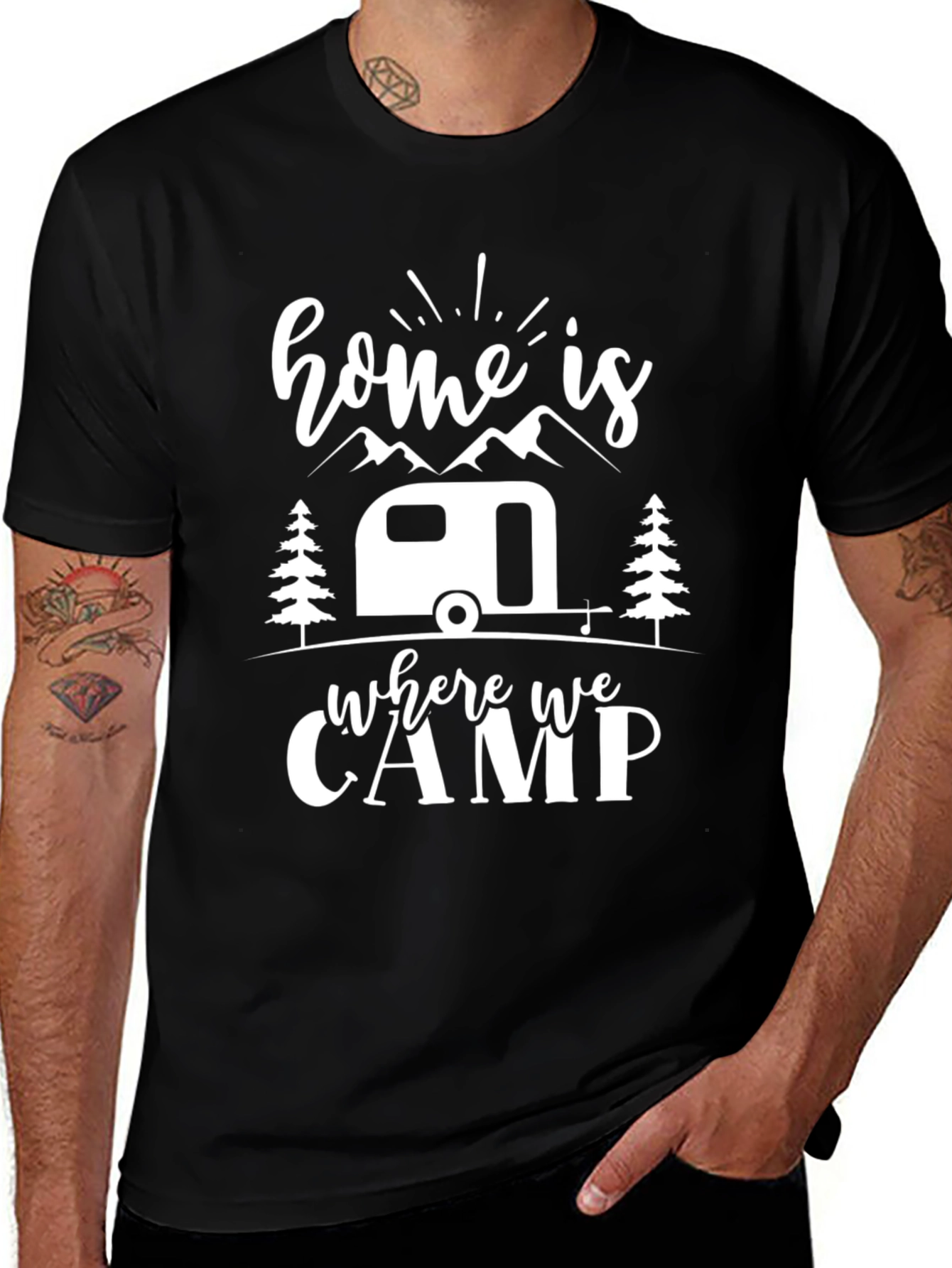 Variant 22 of Home Is Where We Camp T-Shirt