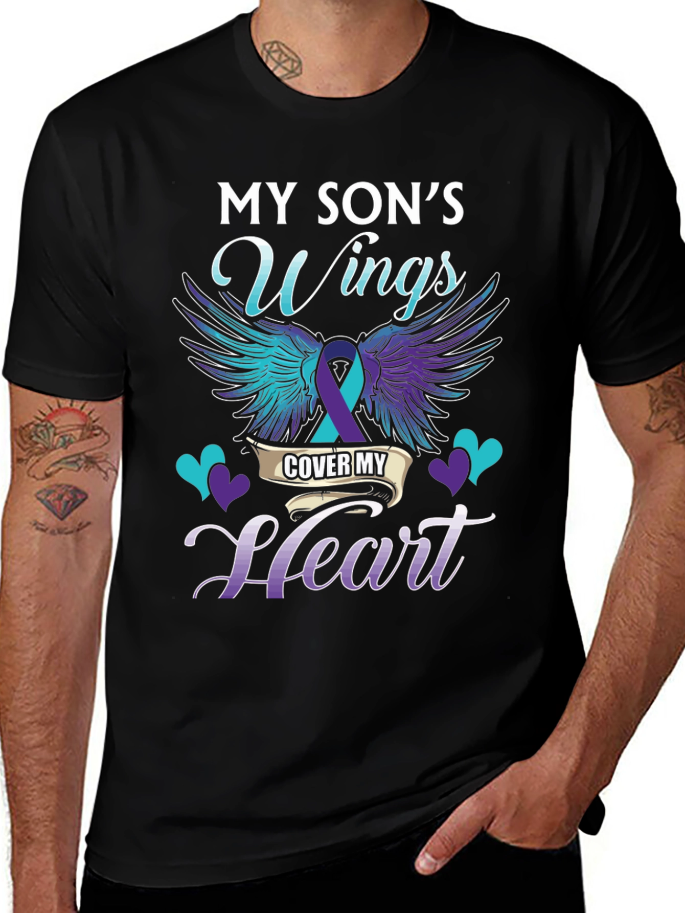My Son's Wings T-Shirt Suicide Awareness Support
