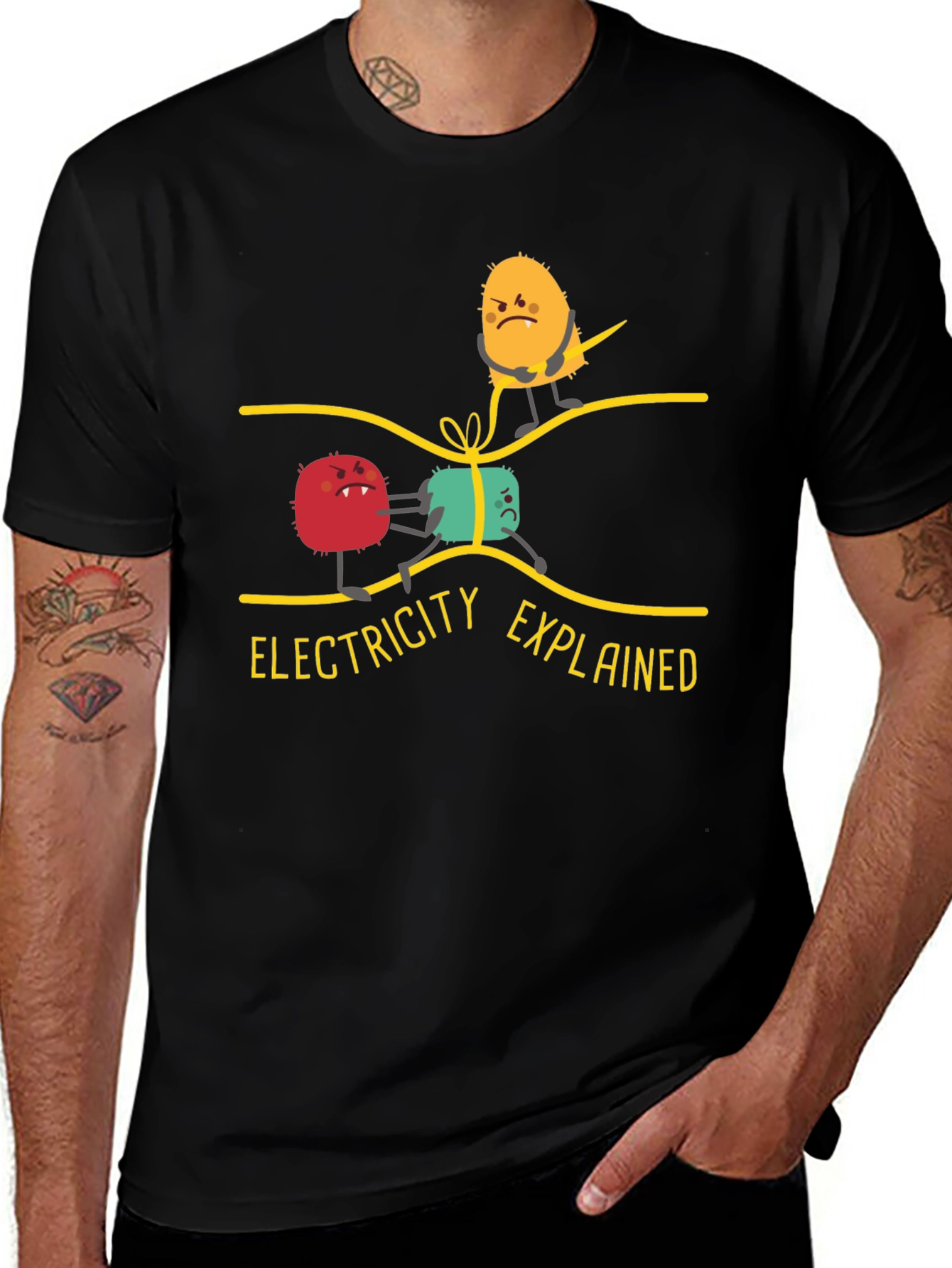 Variant 7 of Electricity Explained Graphic Tee