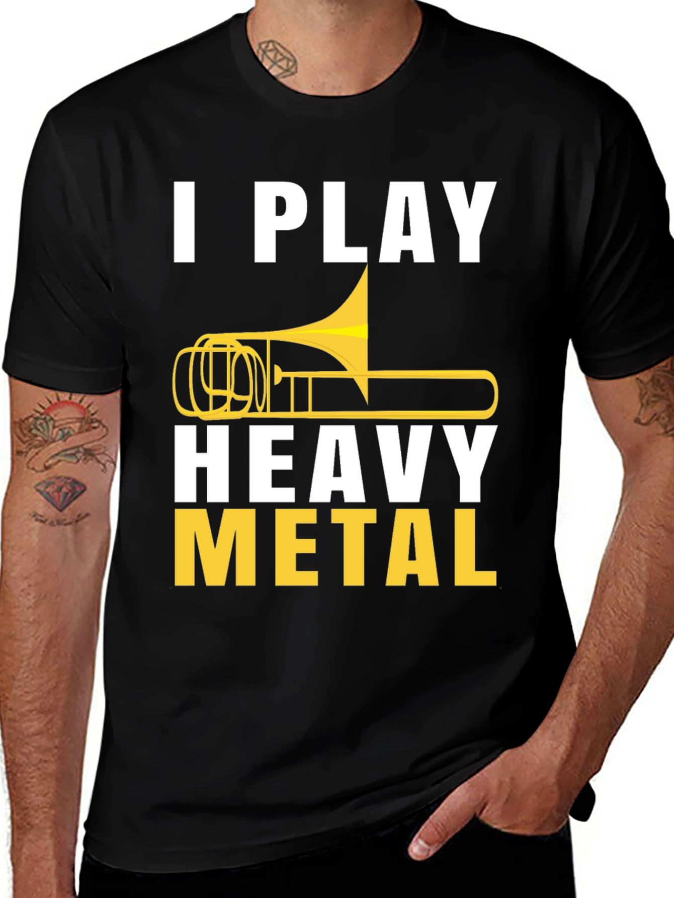 Variant 26 of I Play Heavy Metal Trombone T-Shirt