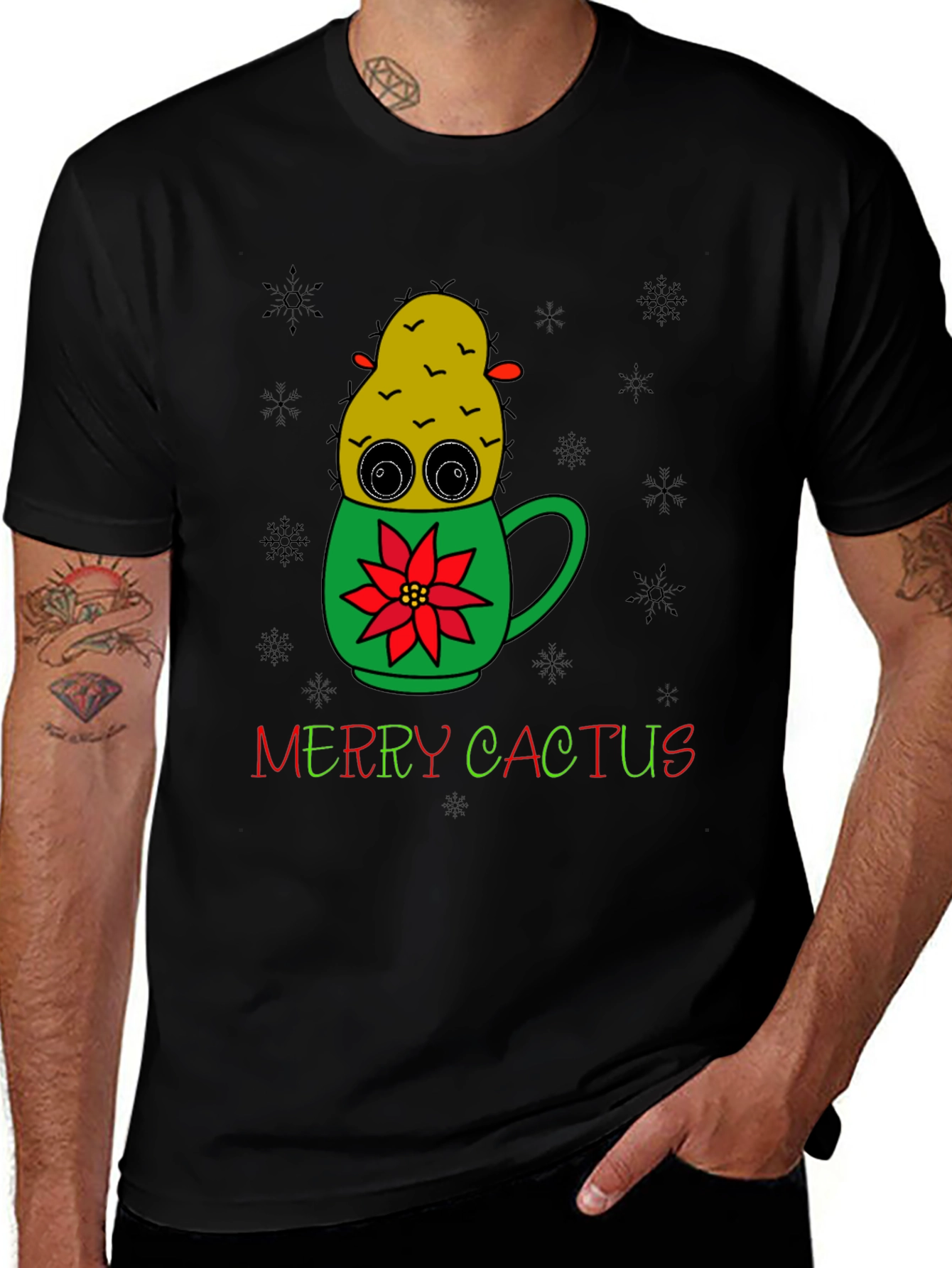 Merry Cactus Christmas T-Shirt
