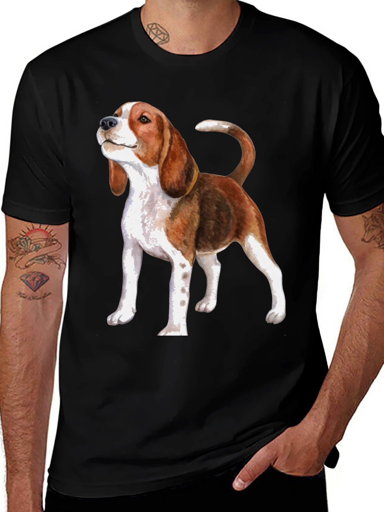 Variant 14 of Beagle Dog Graphic T-Shirt