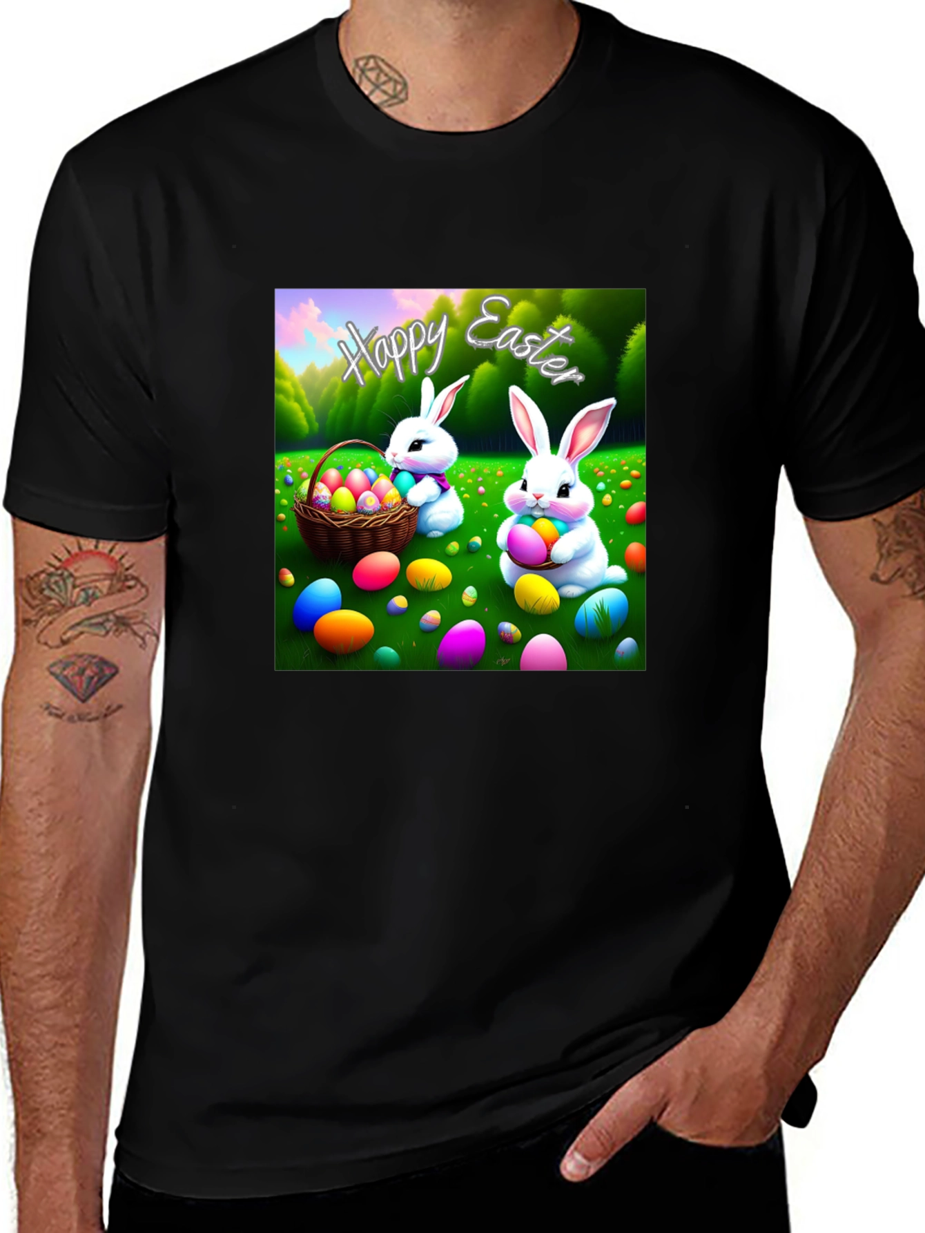Variant 17 of Happy Easter Bunny T-Shirt