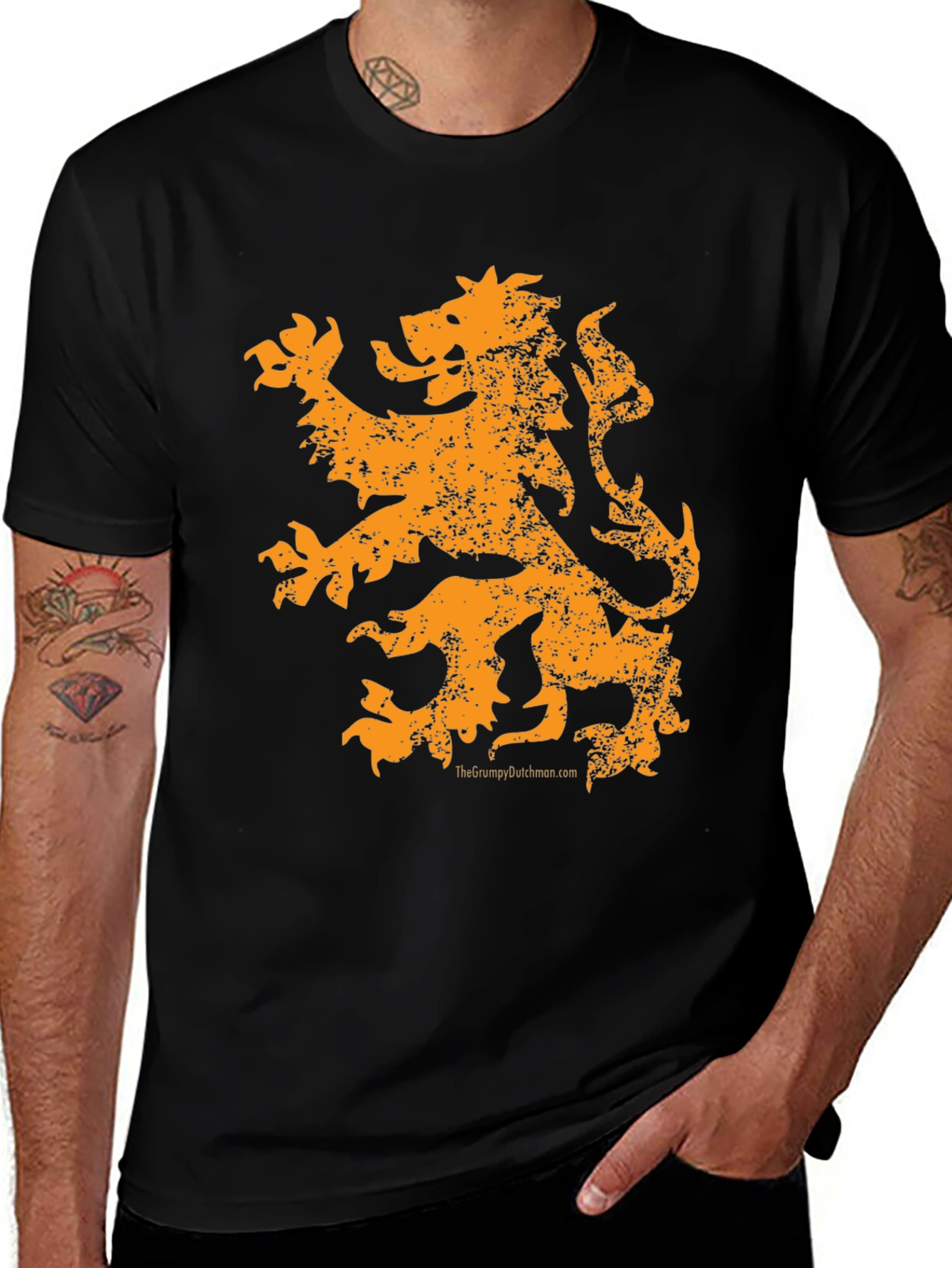 Variant 12 of Orange Lion Graphic Tee