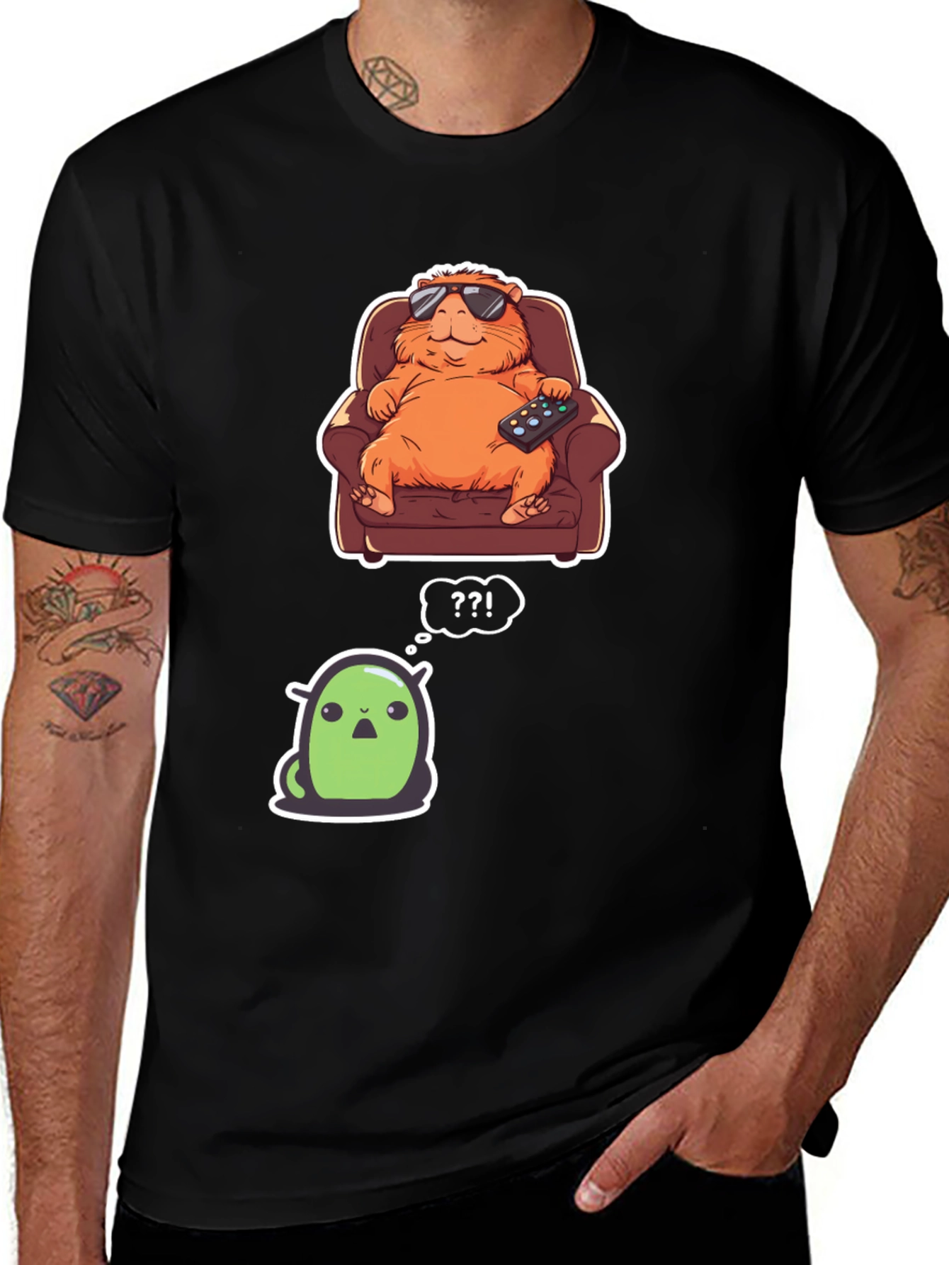 Variant 2 of Cartoon Character Graphic T-Shirt