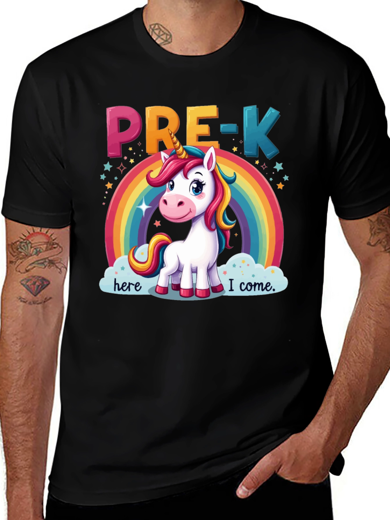 Pre-K Unicorn Rainbow T-Shirt