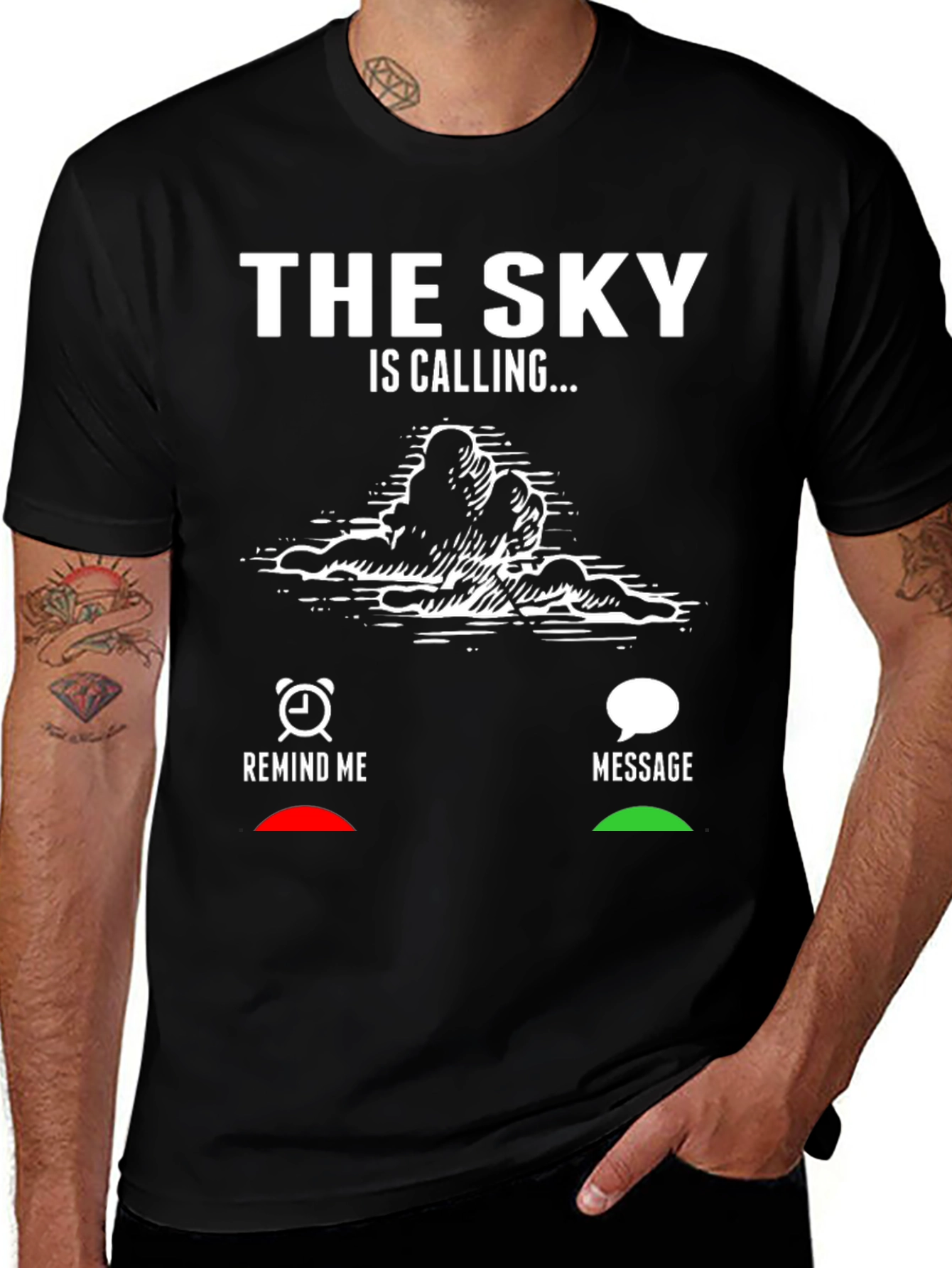 Variant 30 of The Sky is Calling T-Shirt - Cloud Lover's Apparel