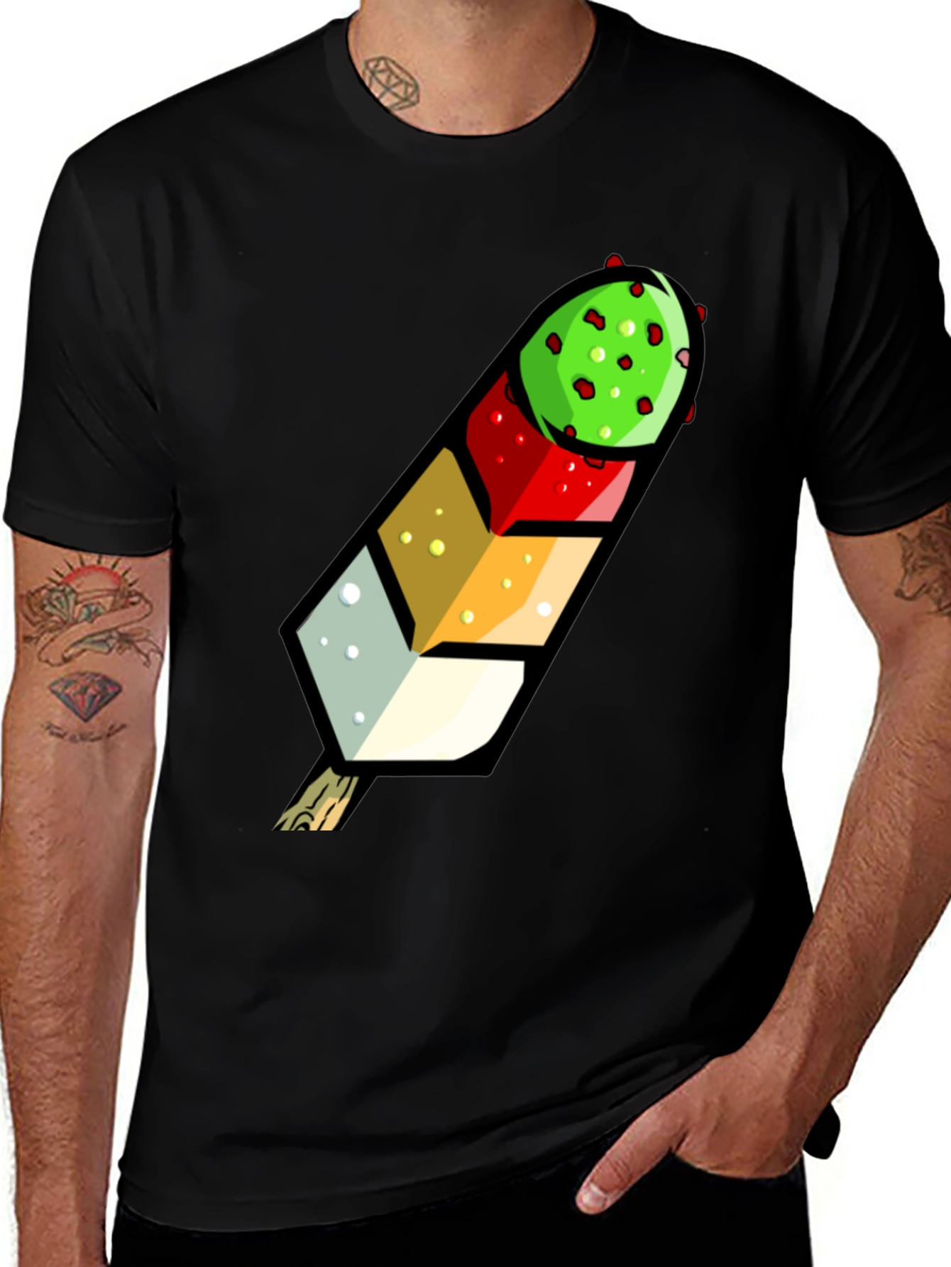 Variant 30 of Funky Fruit Pop T-Shirt - Unique Colorful Design