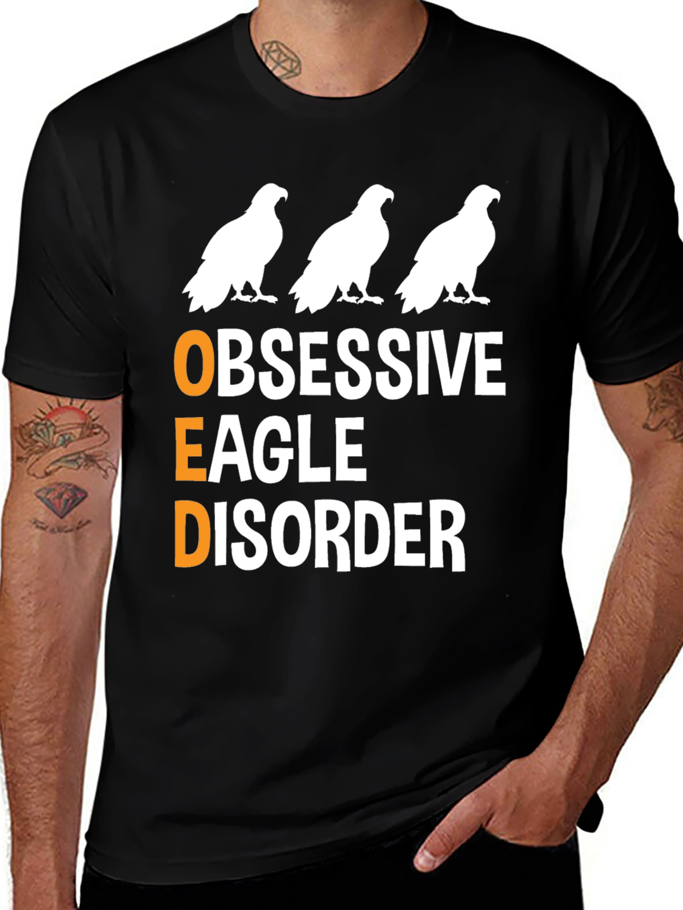 Variant 14 of Obsessive Eagle Disorder Graphic Tee