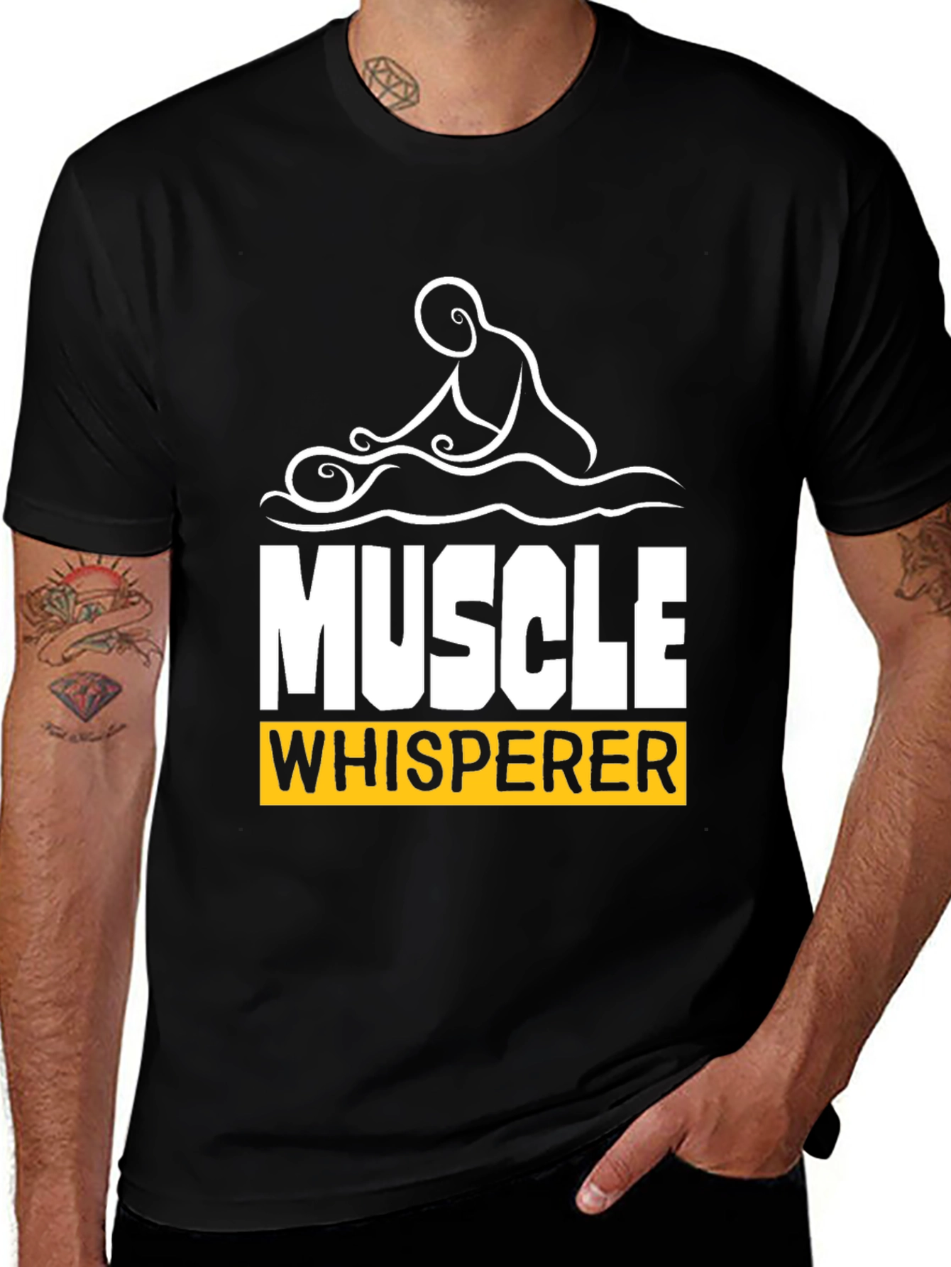 Muscle Whisperer Graphic Tee - Black