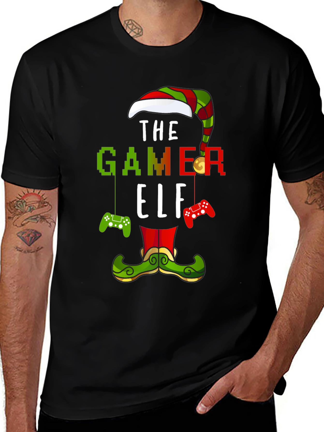 Gamer Elf Holiday T-Shirt